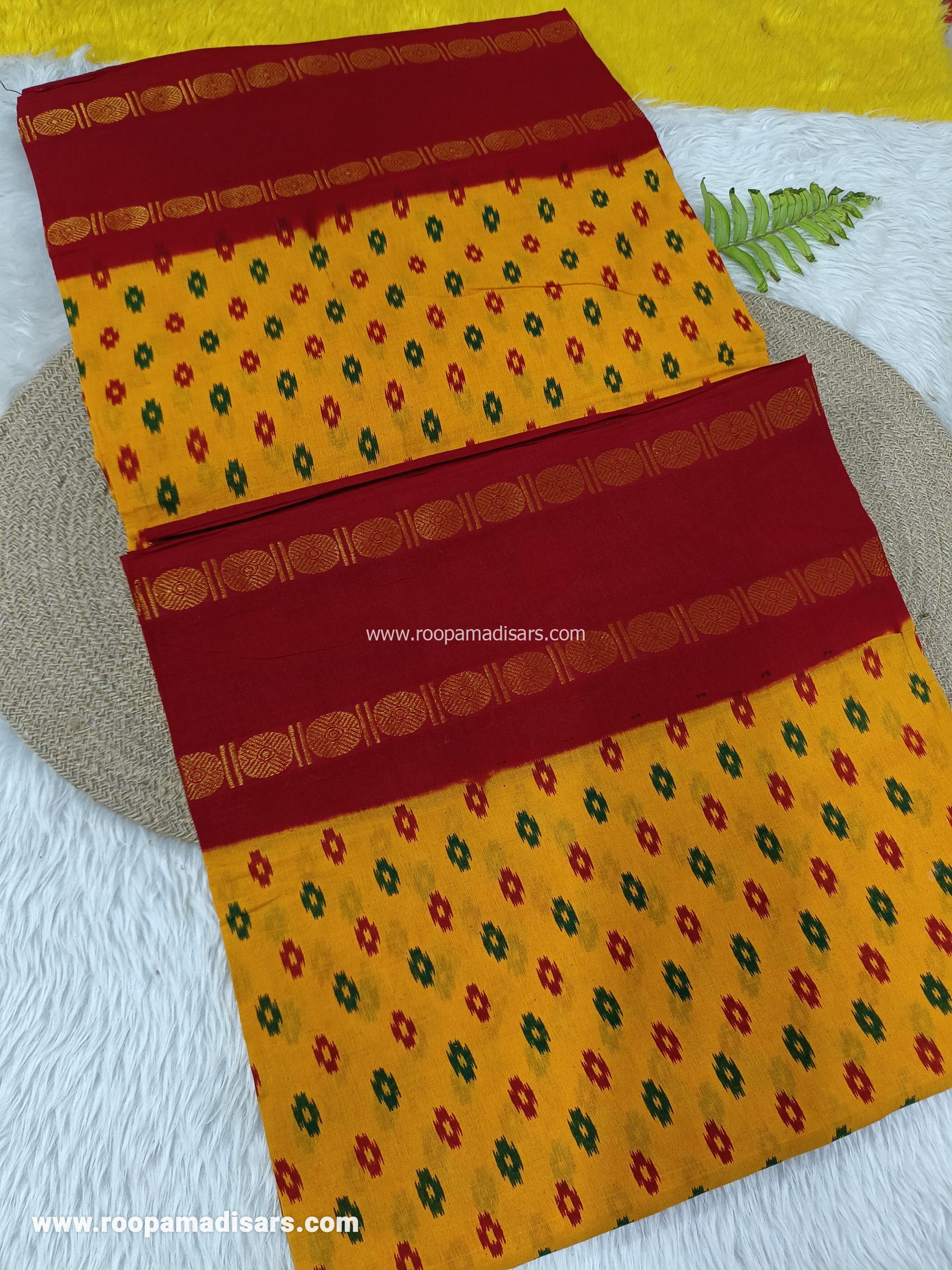 SUNGUDI SAREES -10.5YARDS MADISAR SAREE WITHOUT BLOUSE PIECE - Image 2