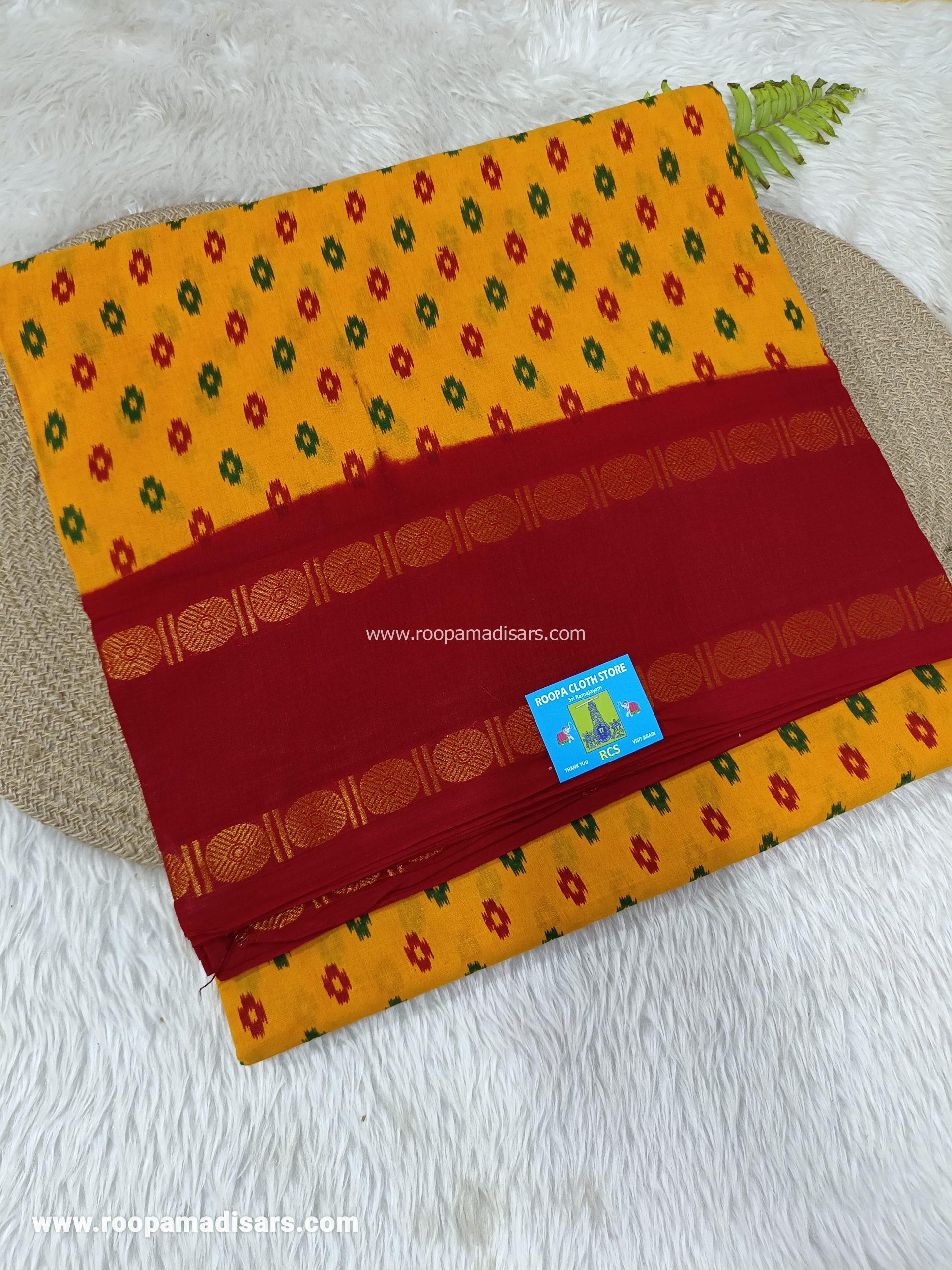 SUNGUDI SAREES -10.5YARDS MADISAR SAREE WITHOUT BLOUSE PIECE
