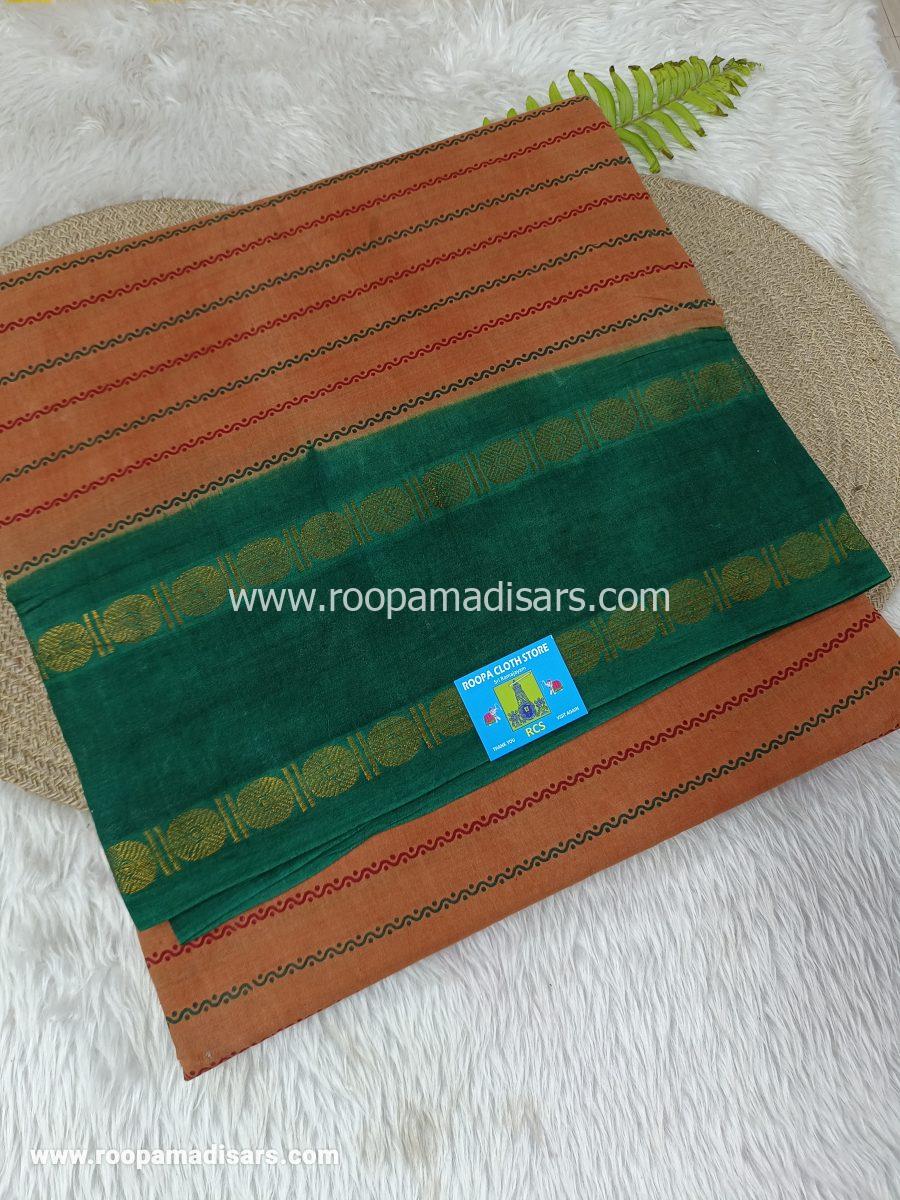 SUNGUDI SAREES -10.5YARDS MADISAR SAREE WITHOUT BLOUSE PIECE