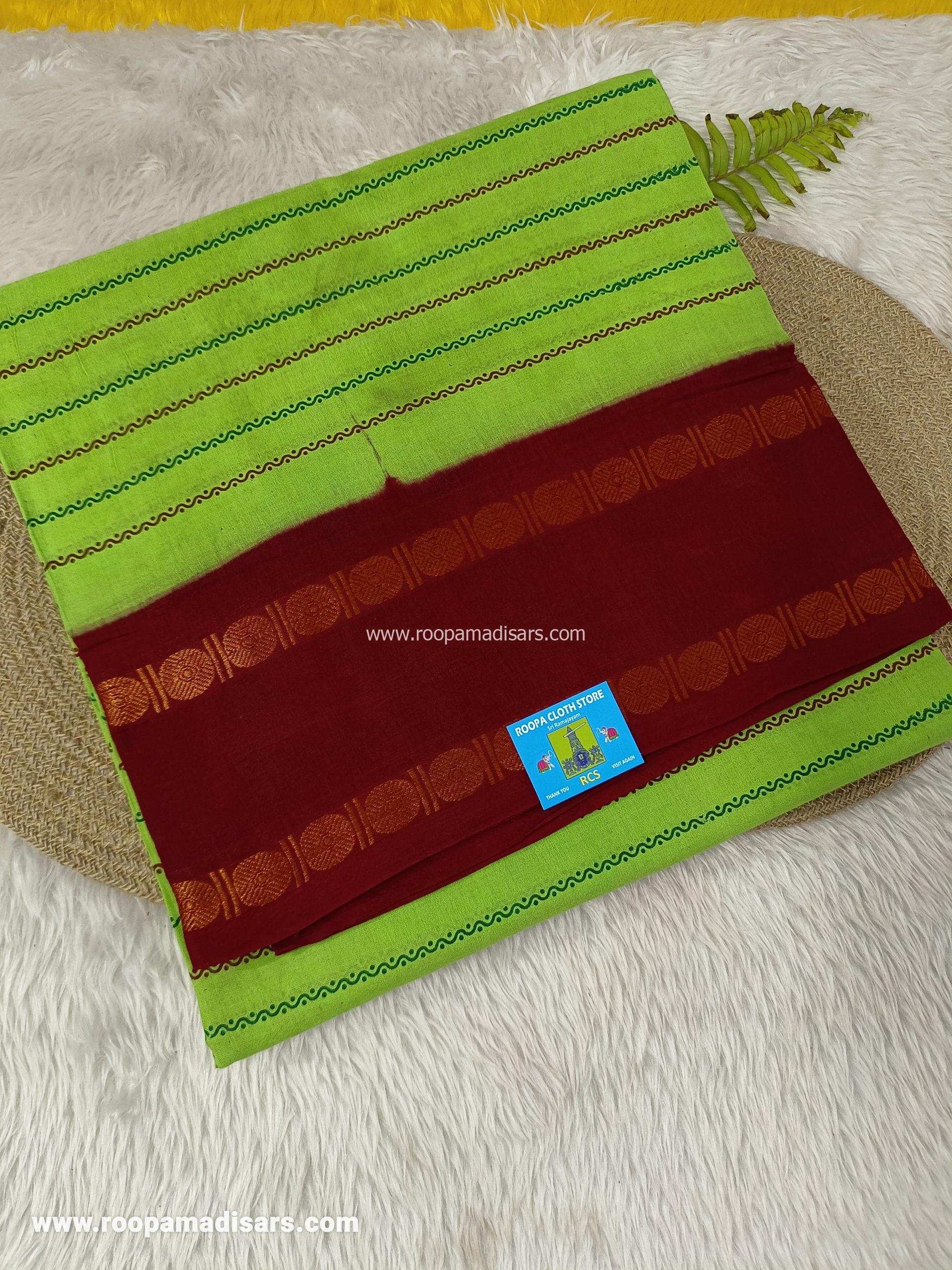 SUNGUDI SAREES -10.5YARDS MADISAR SAREE WITHOUT BLOUSE PIECE