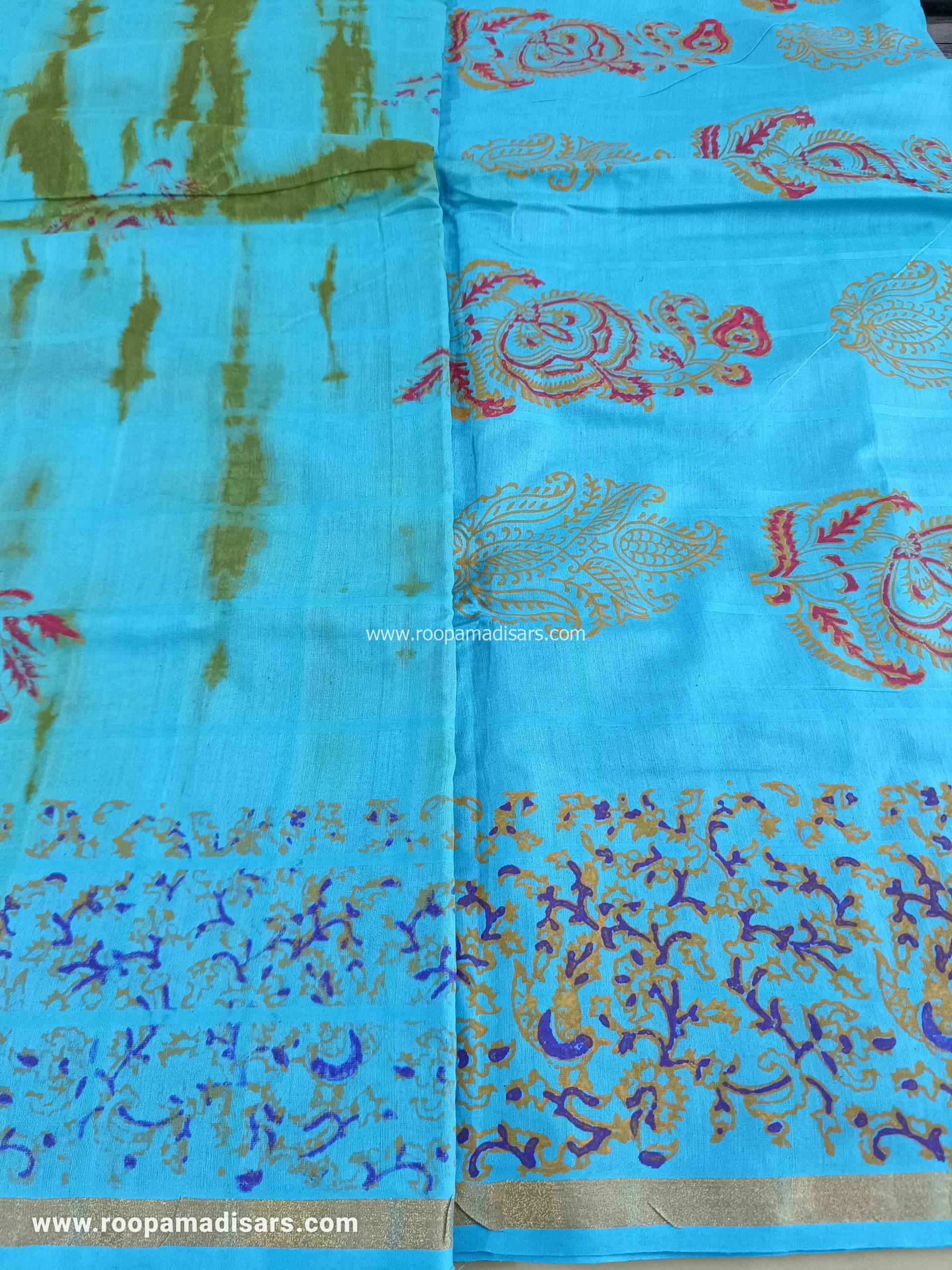 BATIK SAREES -10.5 YARDS ORIGINAL WAX PRINTED BATIK MADISAR SAREE WITHOUT BLOUSE PIECE - Image 2