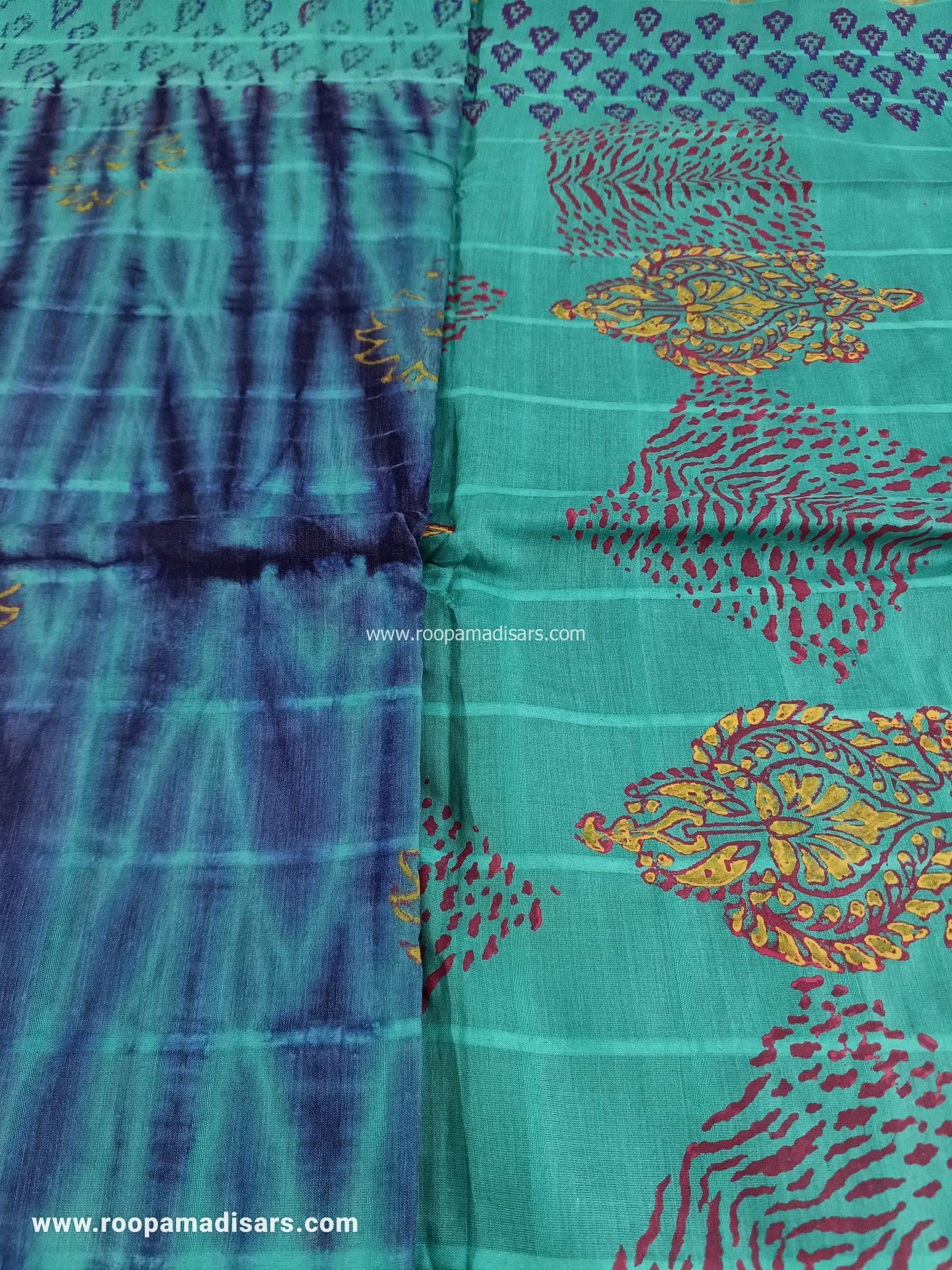BATIK SAREES -10.5 YARDS ORIGINAL WAX PRINTED BATIK MADISAR SAREE WITHOUT BLOUSE PIECE - Image 2