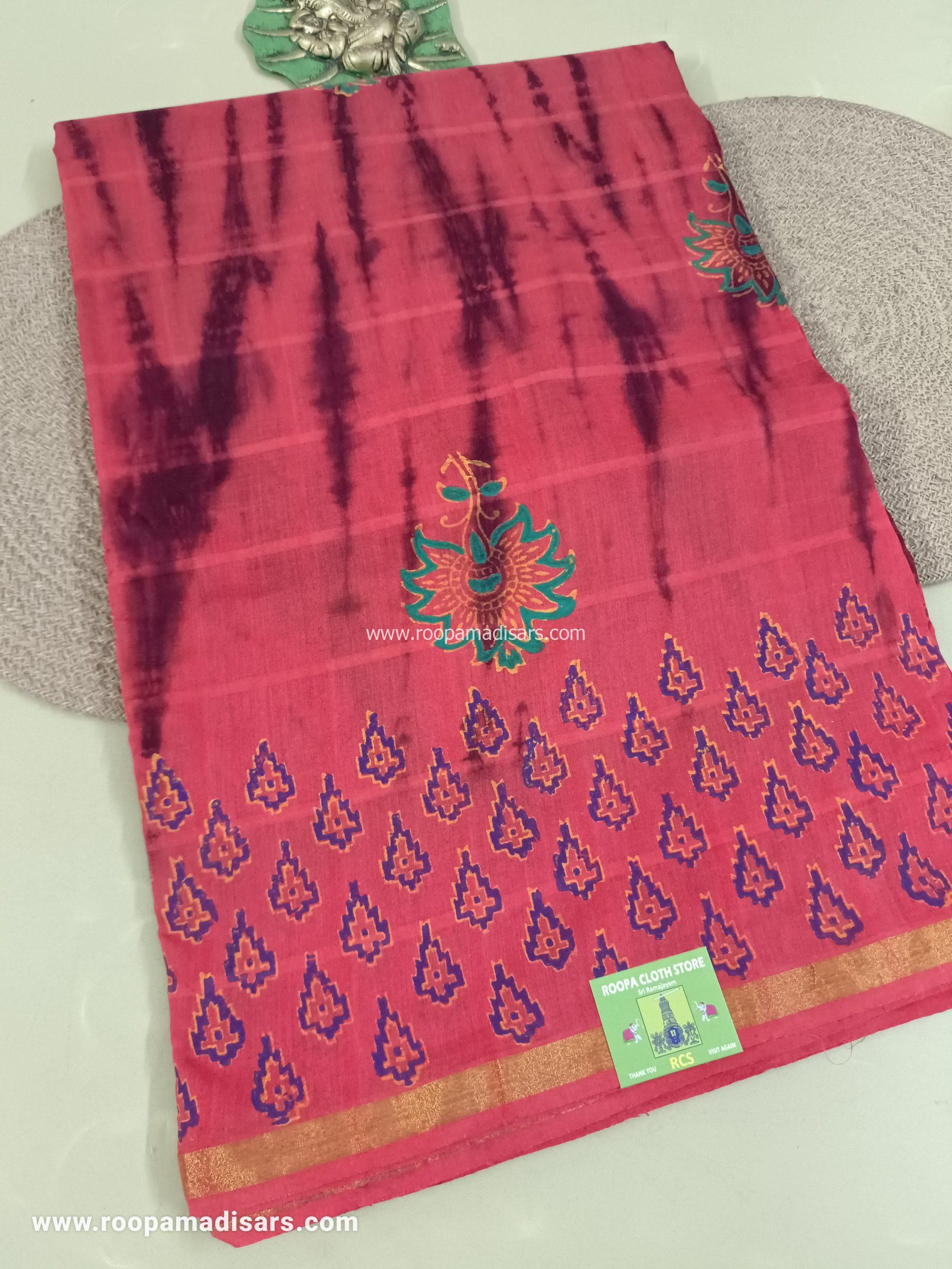 BATIK SAREES -10.5 YARDS ORIGINAL WAX PRINTED BATIK MADISAR SAREE WITHOUT BLOUSE PIECE