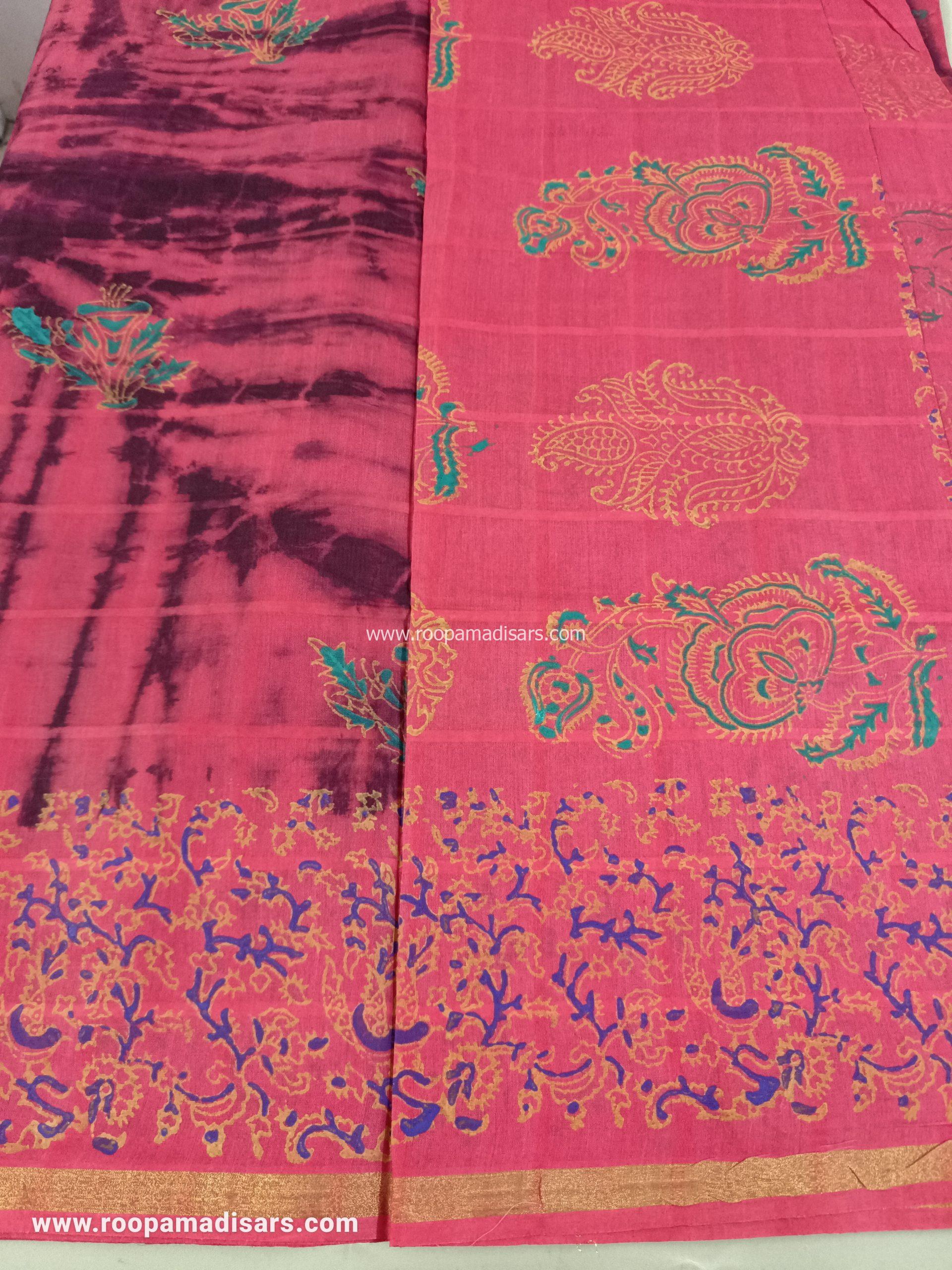BATIK SAREES -10.5 YARDS ORIGINAL WAX PRINTED BATIK MADISAR SAREE WITHOUT BLOUSE PIECE - Image 2