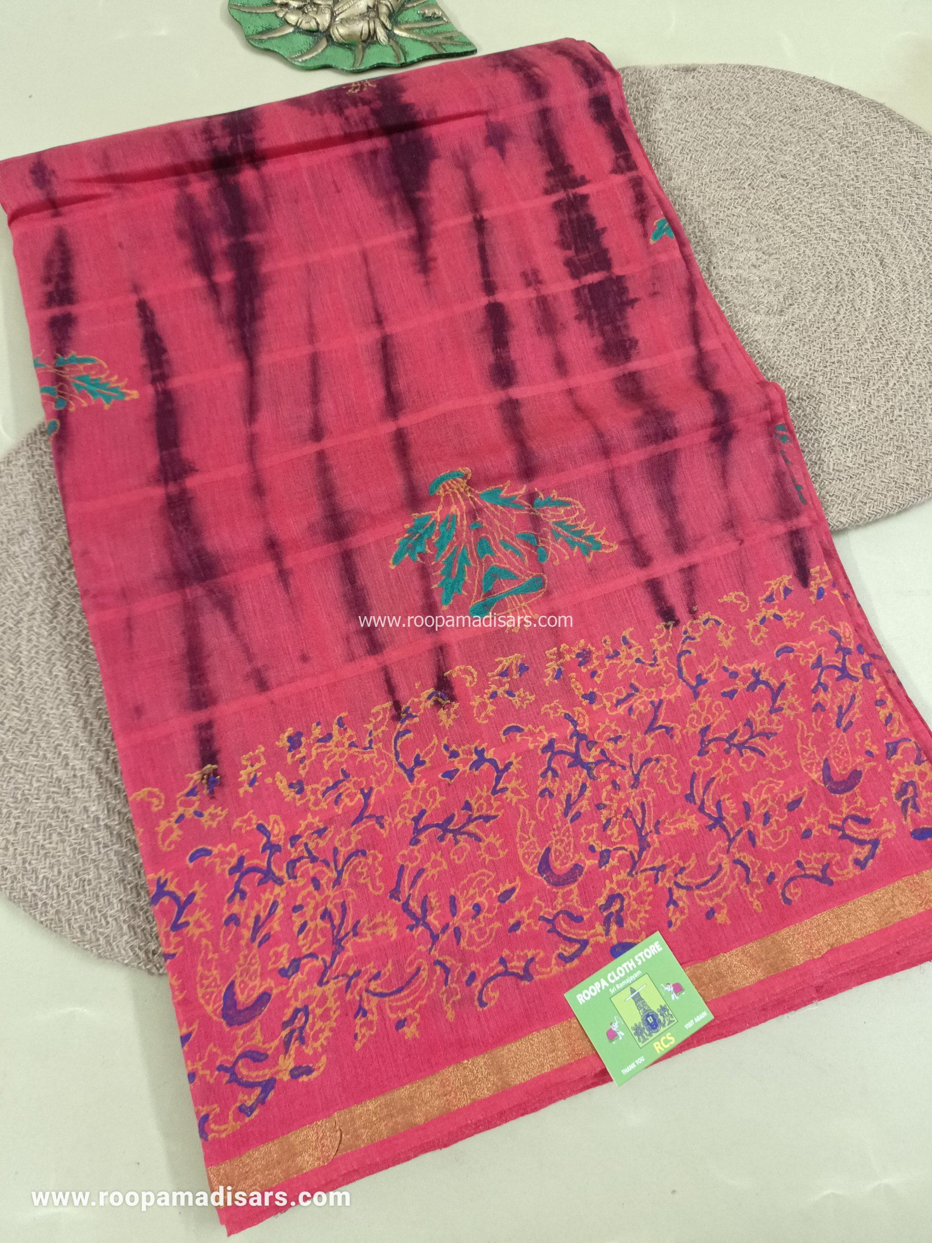 BATIK SAREES -10.5 YARDS ORIGINAL WAX PRINTED BATIK MADISAR SAREE WITHOUT BLOUSE PIECE
