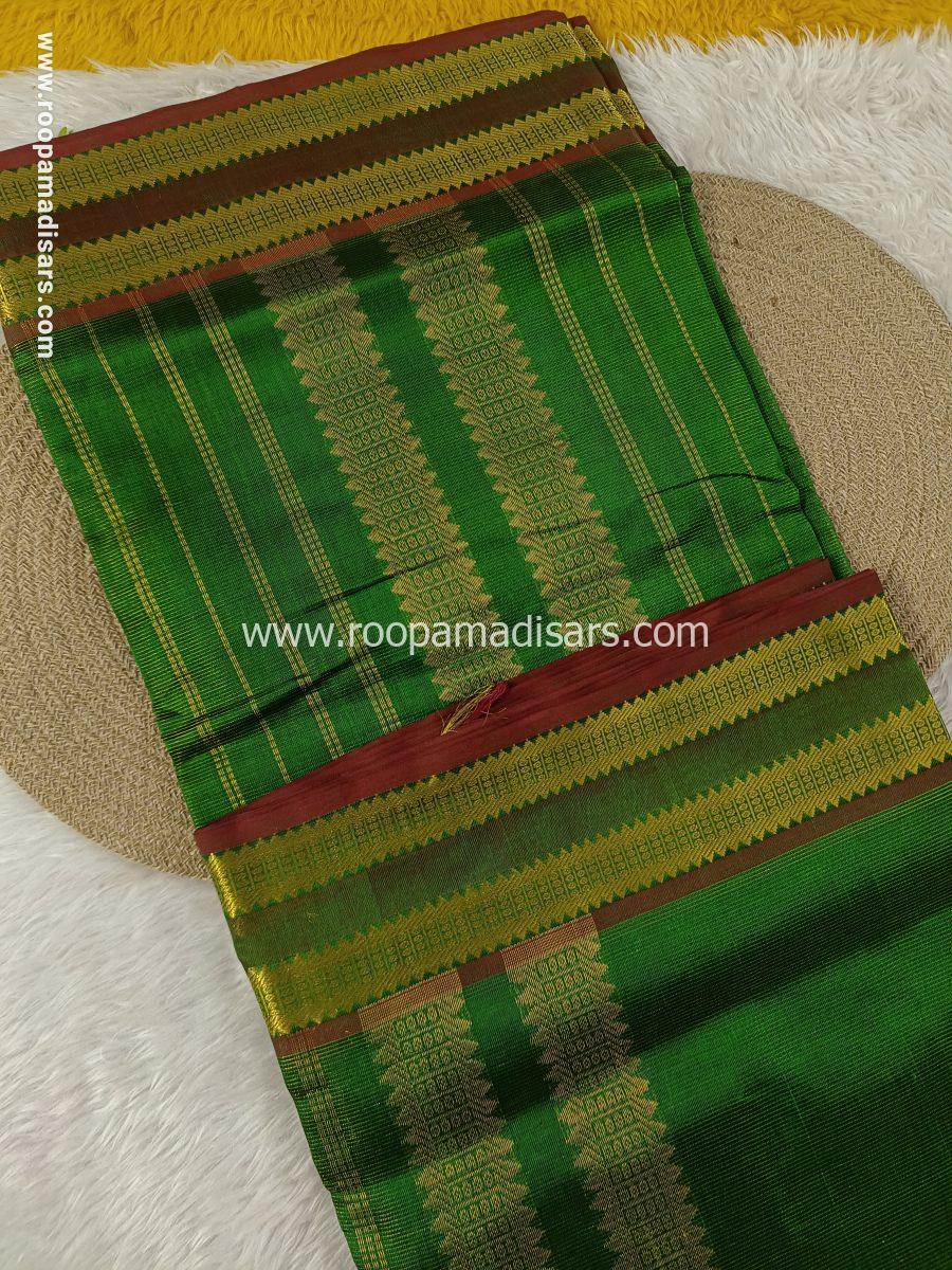 Pure Silk Cotton Madisar -10YARDS PURE SILK COTTON MADISAR KORVAI BORDER WITHOUT BLOUSE PIECE - Image 2