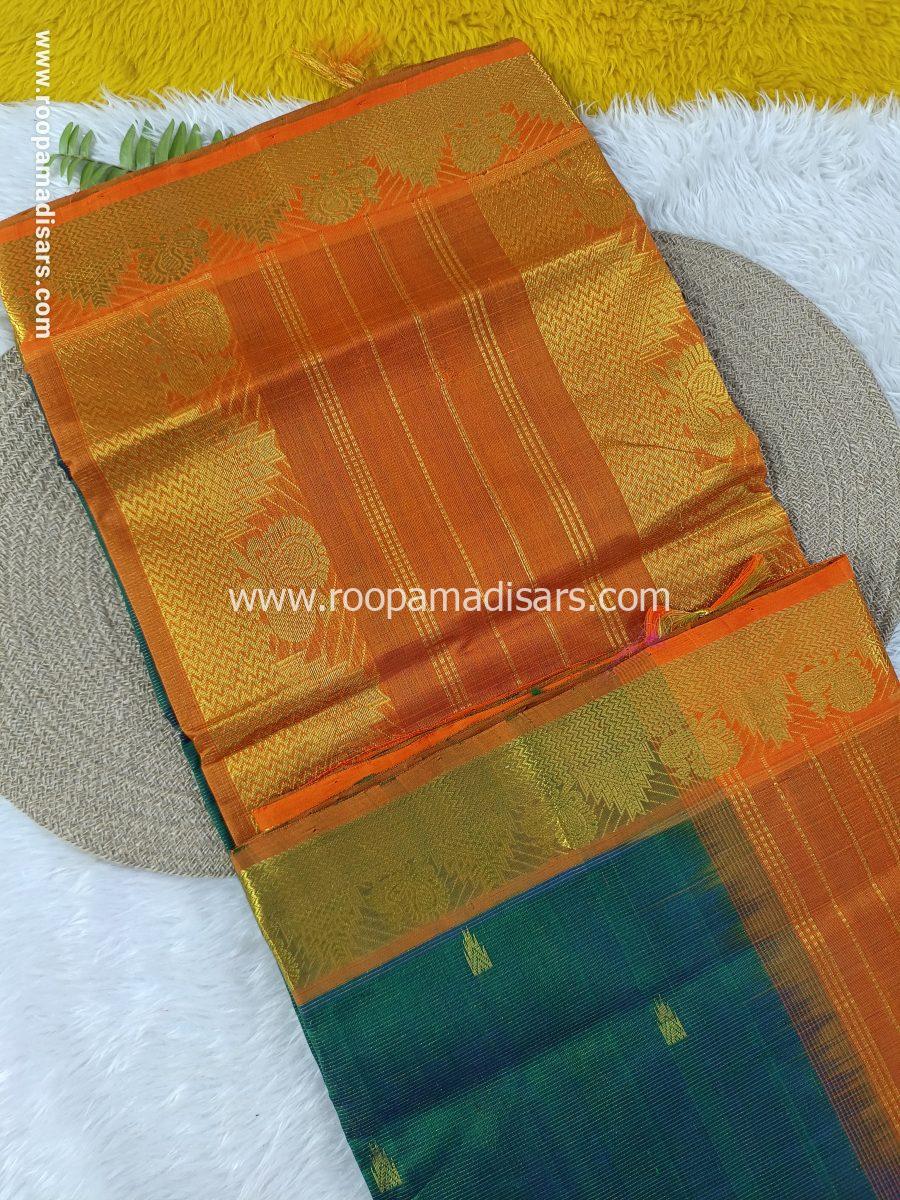 Pure Silk Cotton Vairaoosi Madisar -10YARDS PURE SILK COTTON MADISAR KORVAI BORDER WITHOUT BLOUSE PIECE - Image 2