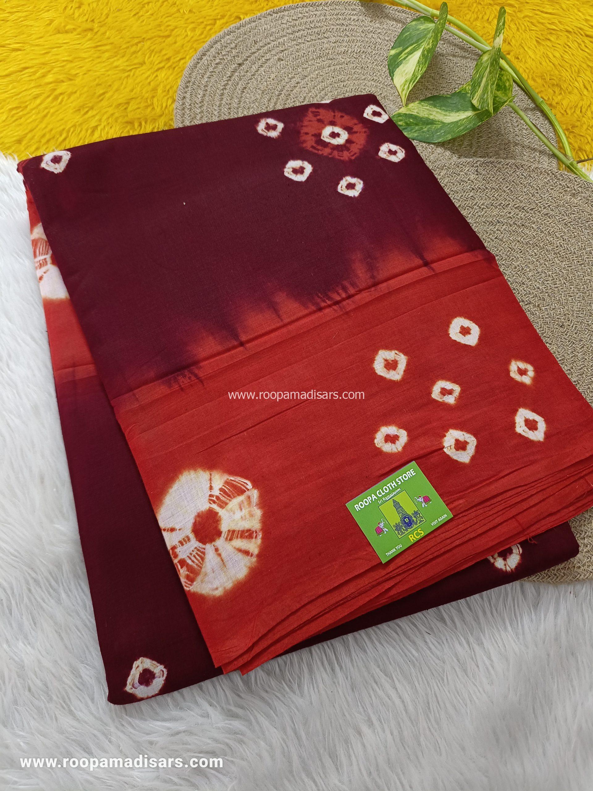 BATIK SAREES -10.5 YARDS ORIGINAL WAX PRINTED BATIK MADISAR SAREE WITHOUT BLOUSE PIECE