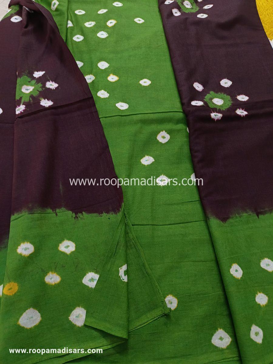BATIK SAREES -10.5 YARDS ORIGINAL WAX PRINTED BATIK MADISAR SAREE WITHOUT BLOUSE PIECE - Image 2