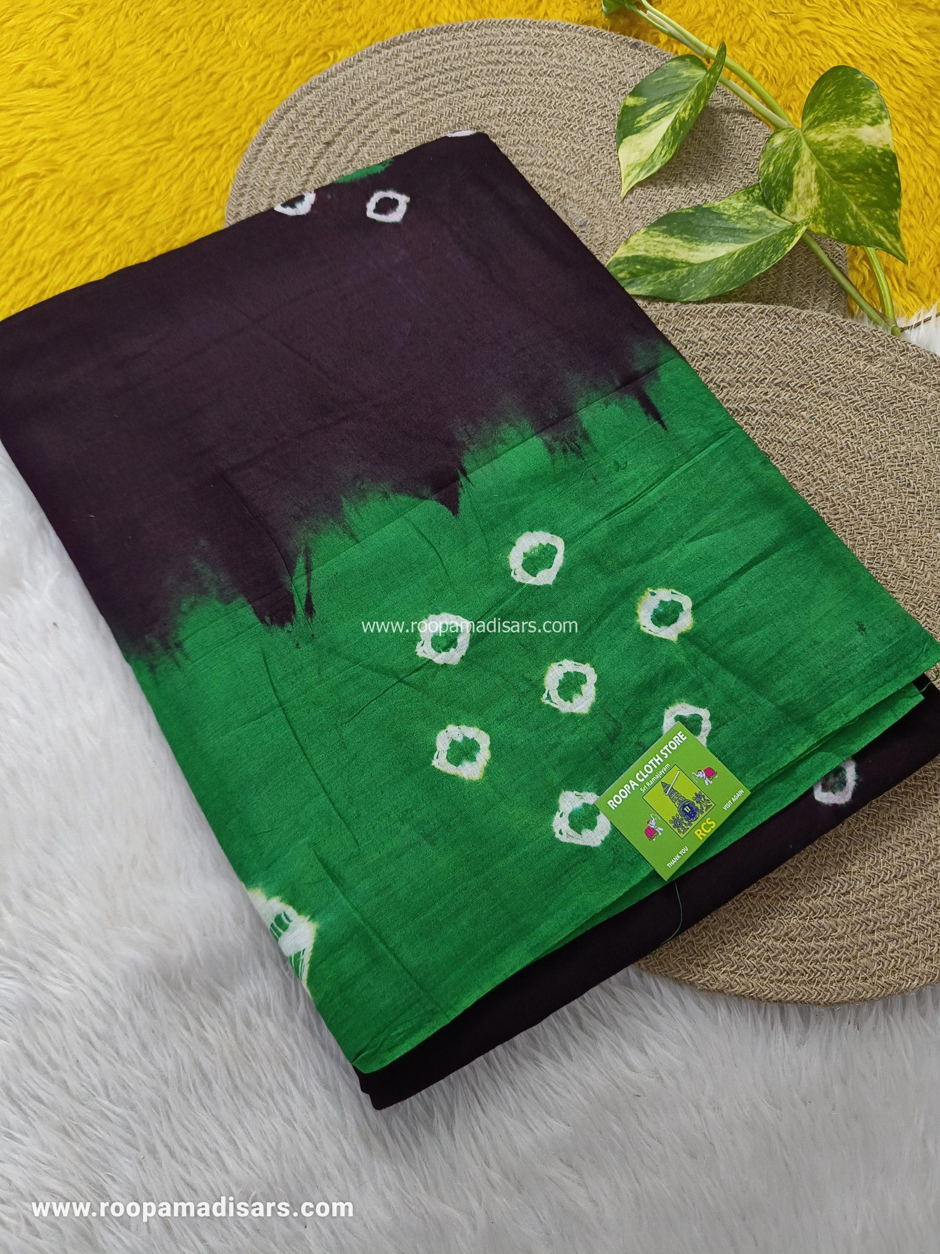 BATIK SAREES -10.5 YARDS ORIGINAL WAX PRINTED BATIK MADISAR SAREE WITHOUT BLOUSE PIECE