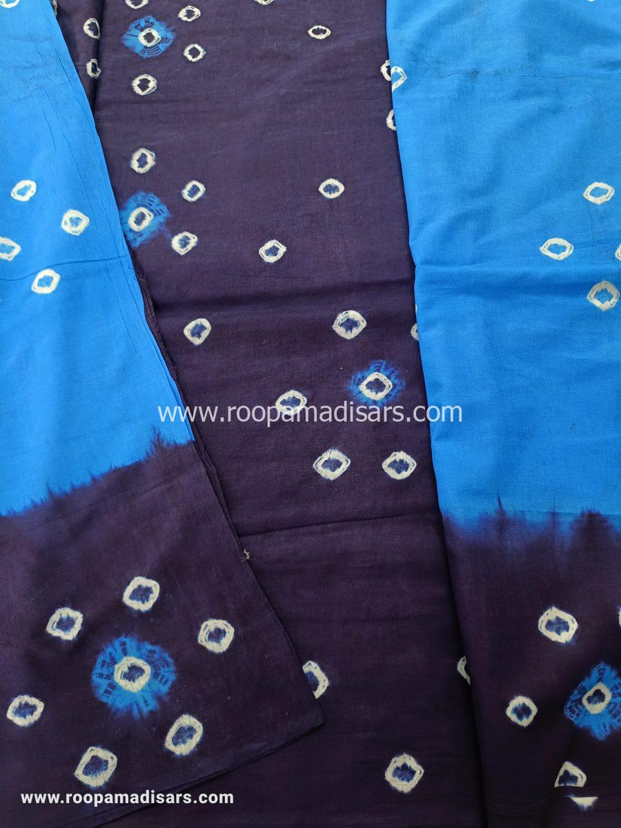 BATIK SAREES -10.5 YARDS ORIGINAL WAX PRINTED BATIK MADISAR SAREE WITHOUT BLOUSE PIECE - Image 2