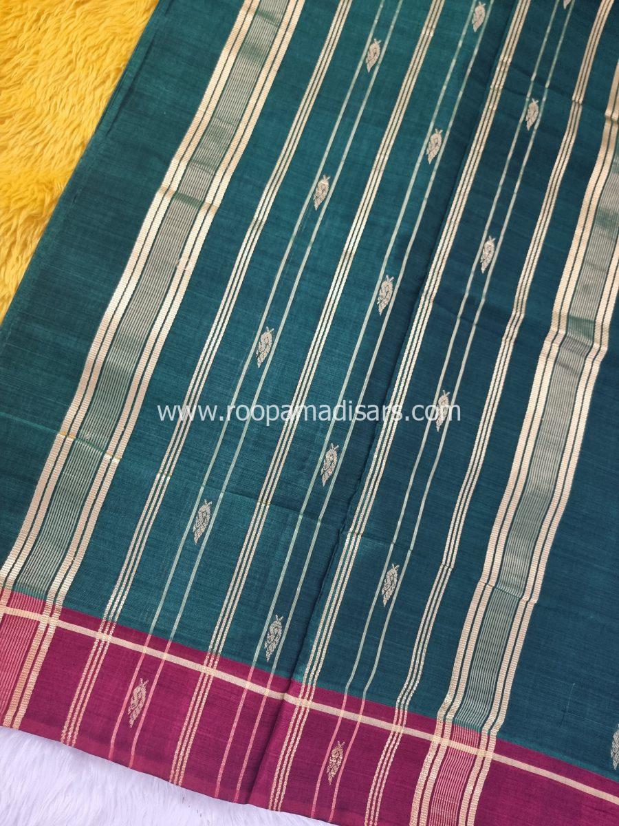DEVENDRA SAREES -11 YARDS ORIGINAL DEVENDRA MADISAR SAREE WITHOUT BLOUSE PIECE - Image 3