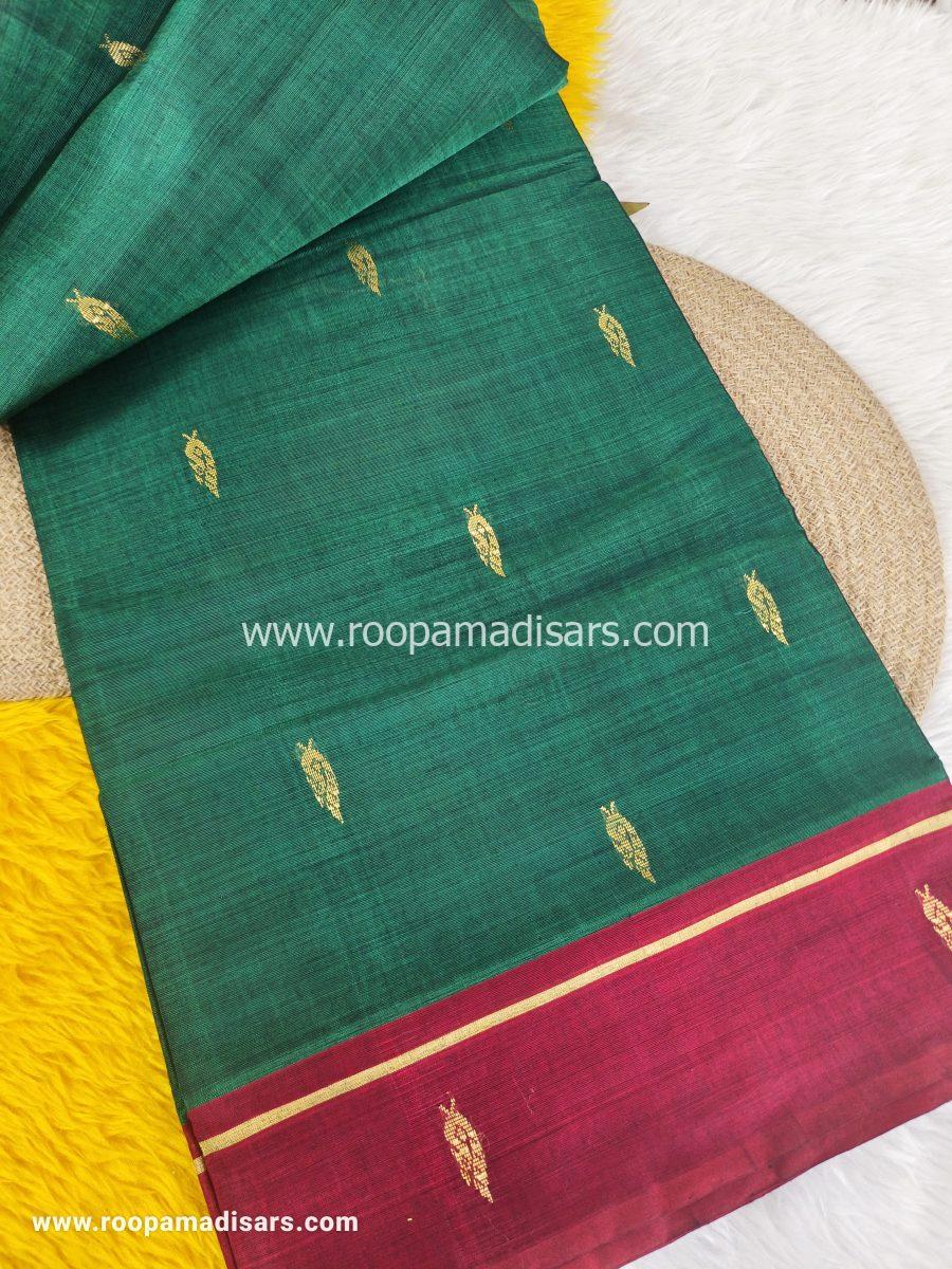 DEVENDRA SAREES -11 YARDS ORIGINAL DEVENDRA MADISAR SAREE WITHOUT BLOUSE PIECE - Image 4