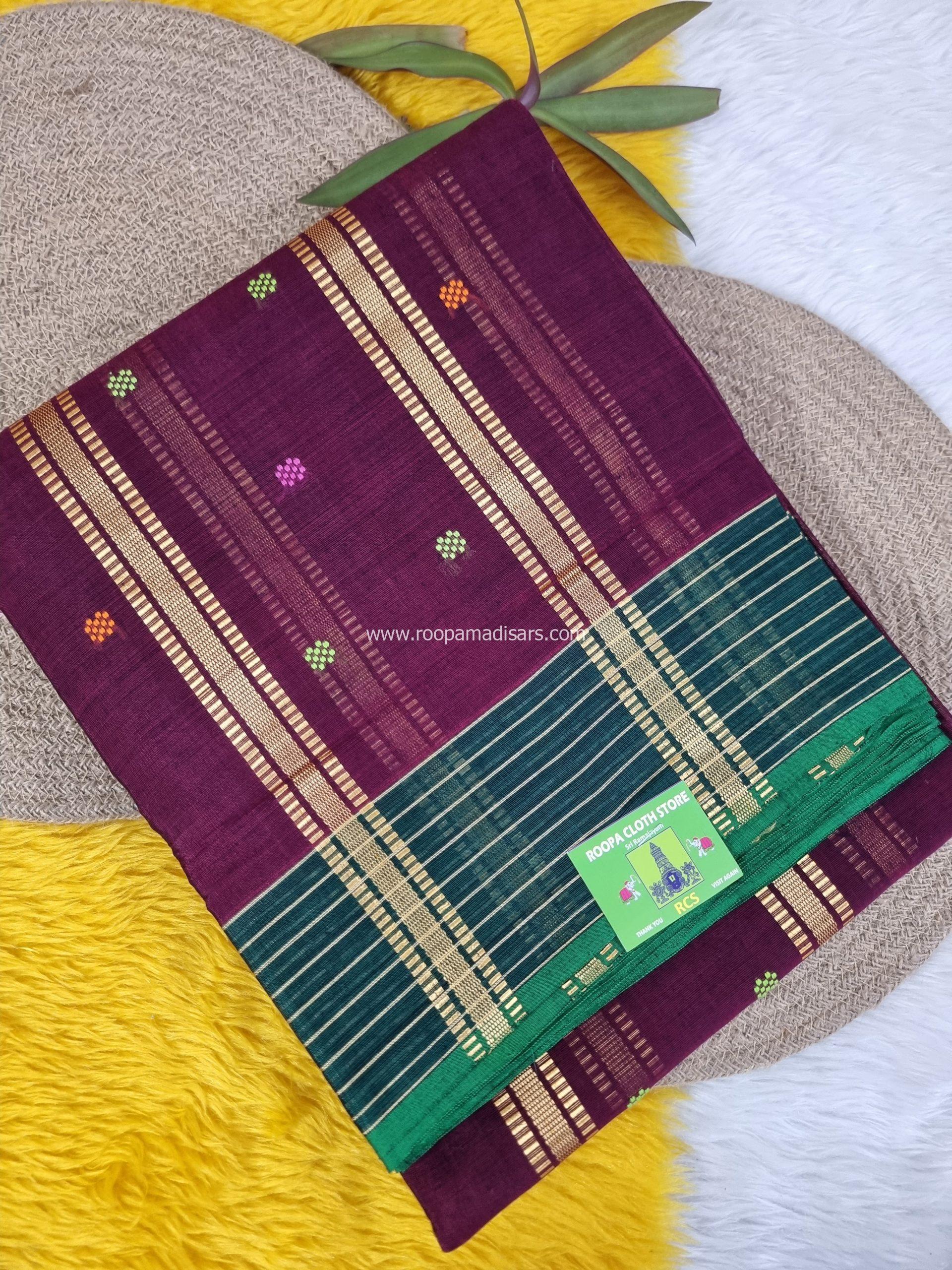 DEVENDRA SAREES -10 YARDS ORIGINAL DEVENDRA MADISAR SAREE WITHOUT BLOUSE PIECE