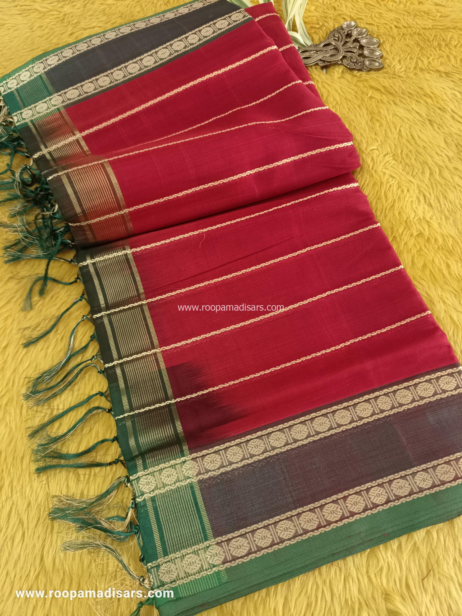 DEVENDRA SAREES -10 YARDS ORIGINAL DEVENDRA MADISAR SAREE WITHOUT BLOUSE PIECE
