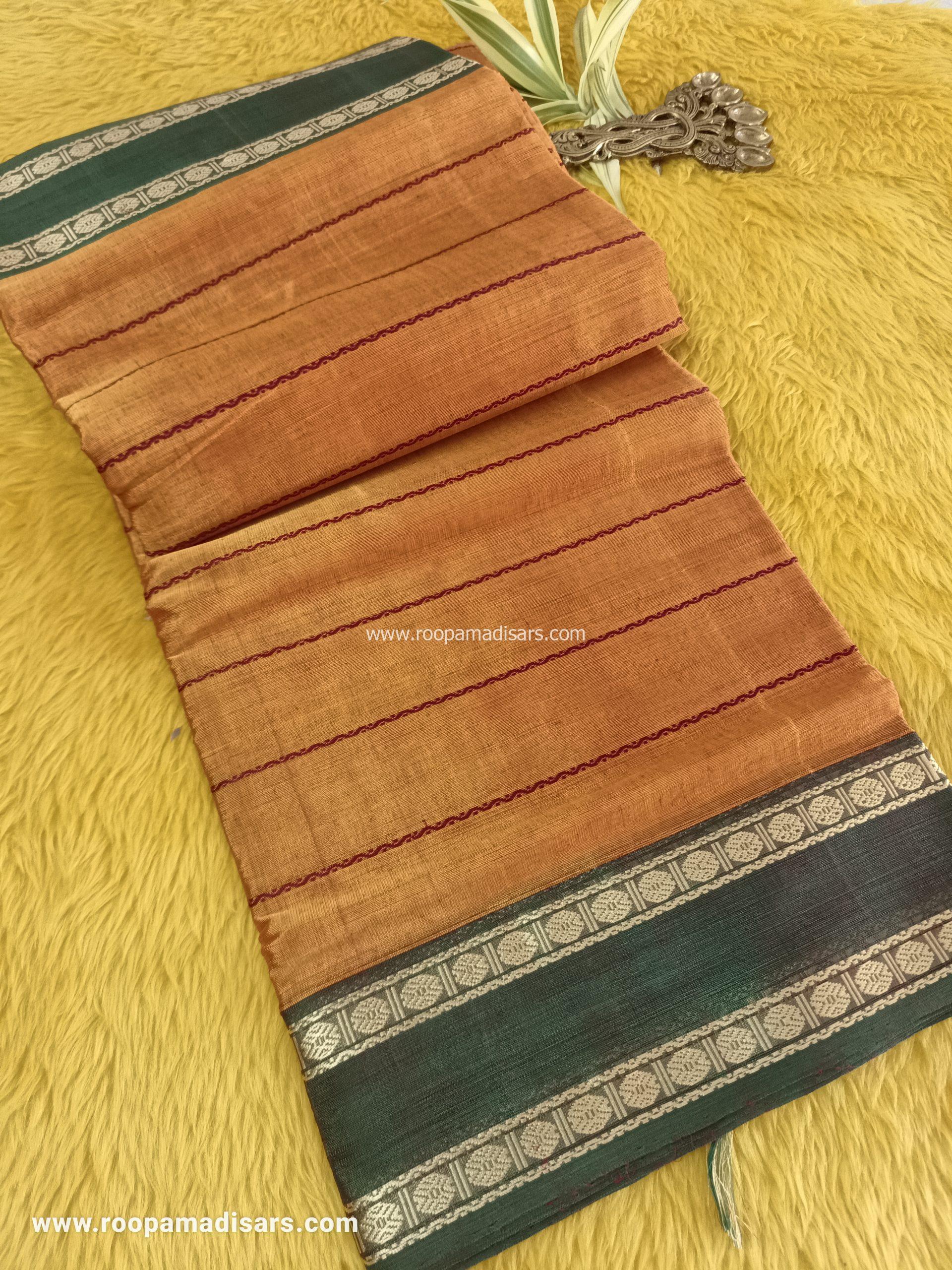 DEVENDRA SAREES -10.5 YARDS ORIGINAL DEVENDRA MADISAR SAREE WITHOUT BLOUSE PIECE