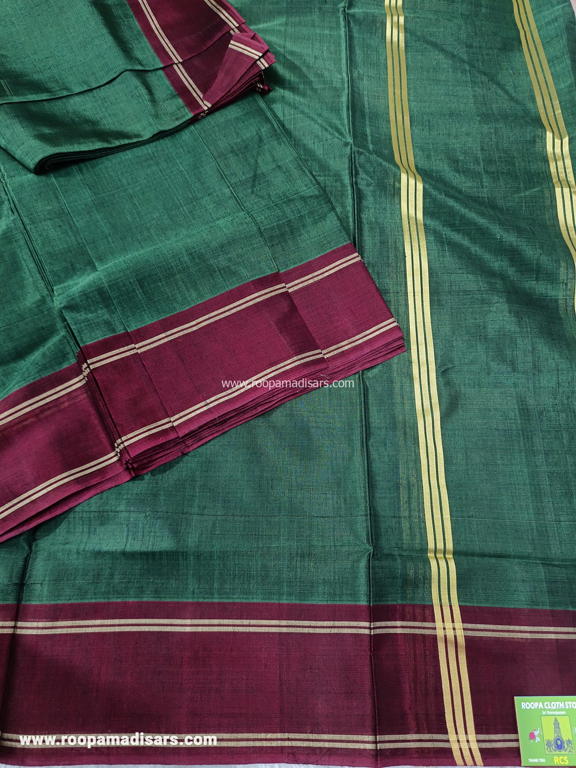 DEVENDRA SAREES -10 YARDS ORIGINAL DEVENDRA MADISAR SAREE WITHOUT BLOUSE PIECE - Image 2