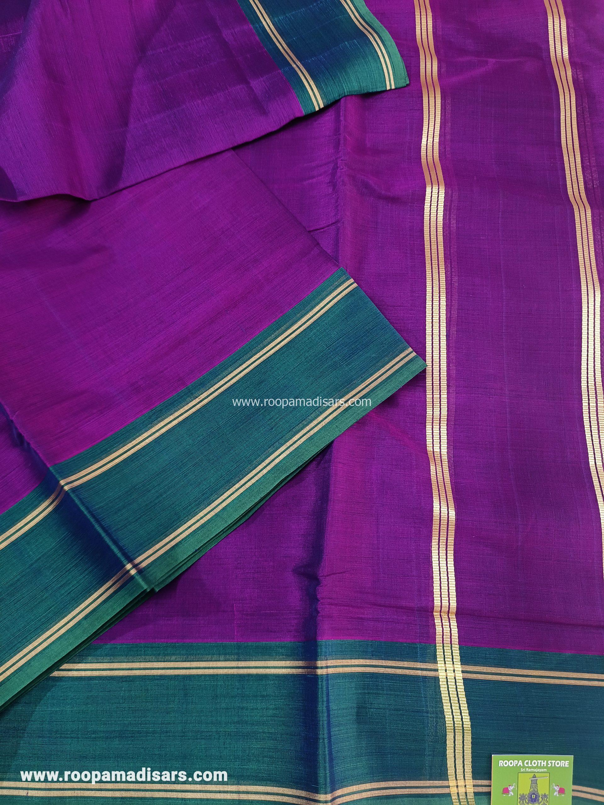 DEVENDRA SAREES -10 YARDS ORIGINAL DEVENDRA MADISAR SAREE WITHOUT BLOUSE PIECE - Image 2