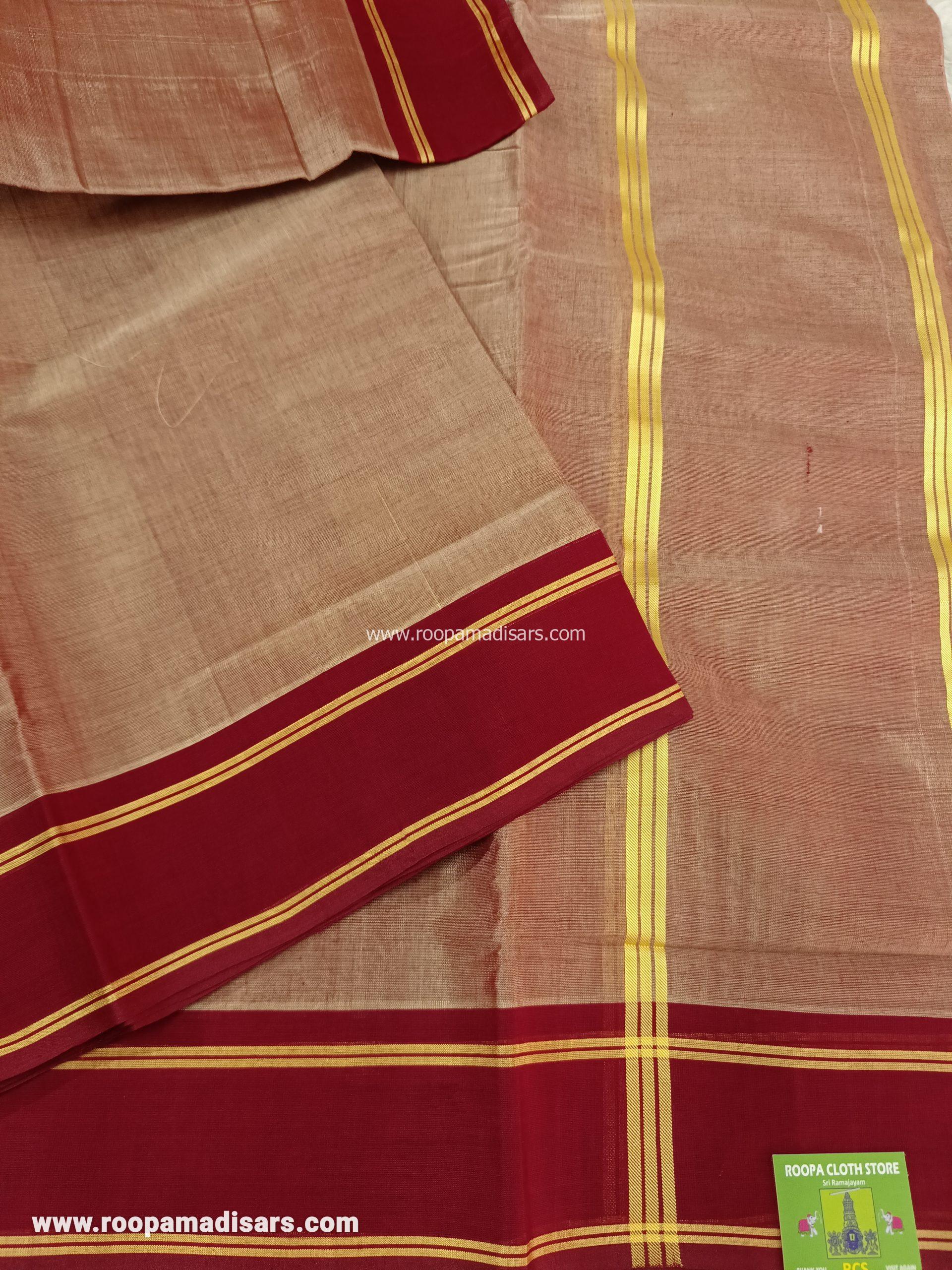 DEVENDRA SAREES -10 YARDS ORIGINAL DEVENDRA MADISAR SAREE WITHOUT BLOUSE PIECE - Image 2