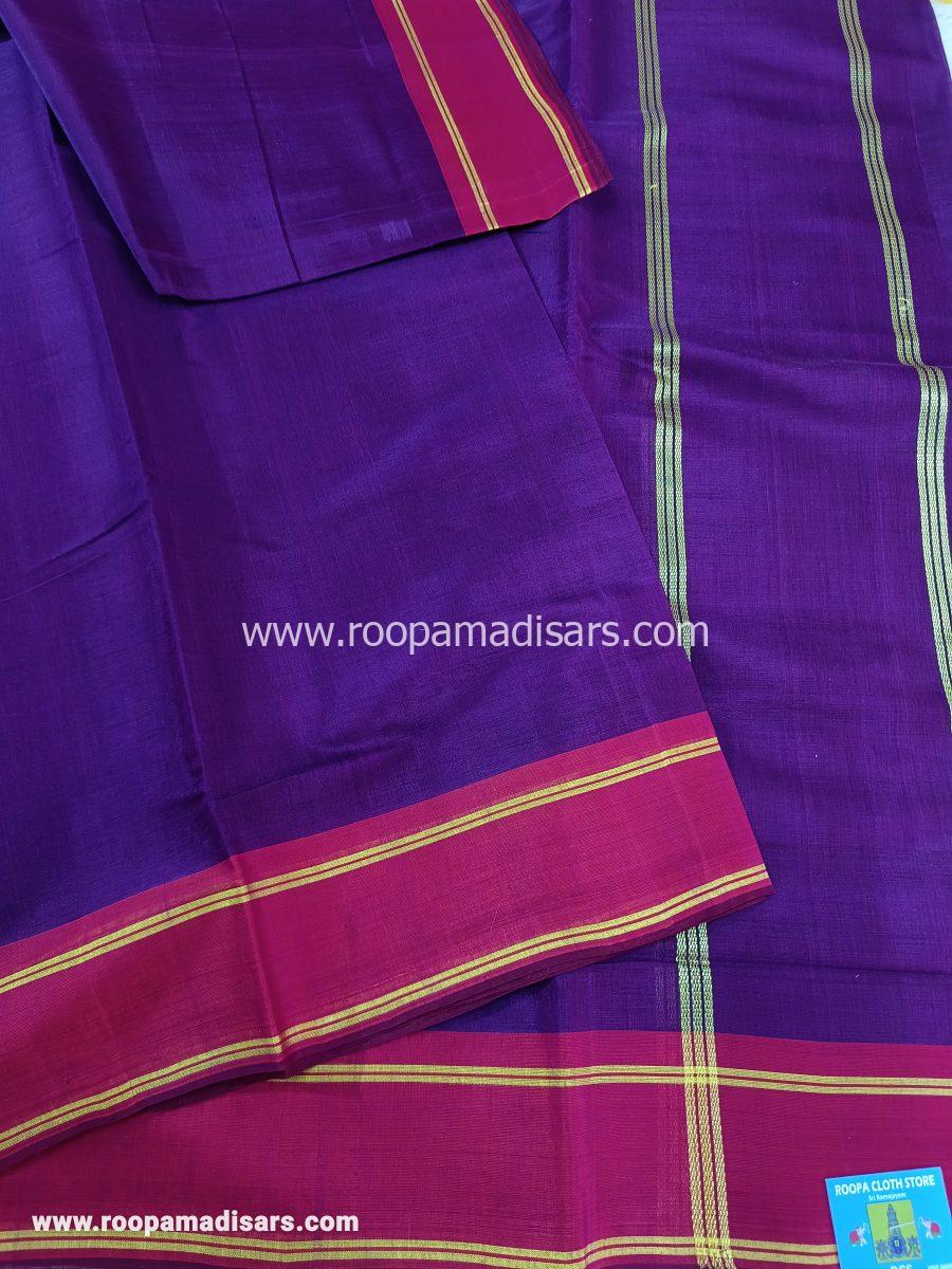 DEVENDRA SAREES -10 YARDS ORIGINAL DEVENDRA MADISAR SAREE WITHOUT BLOUSE PIECE - Image 2