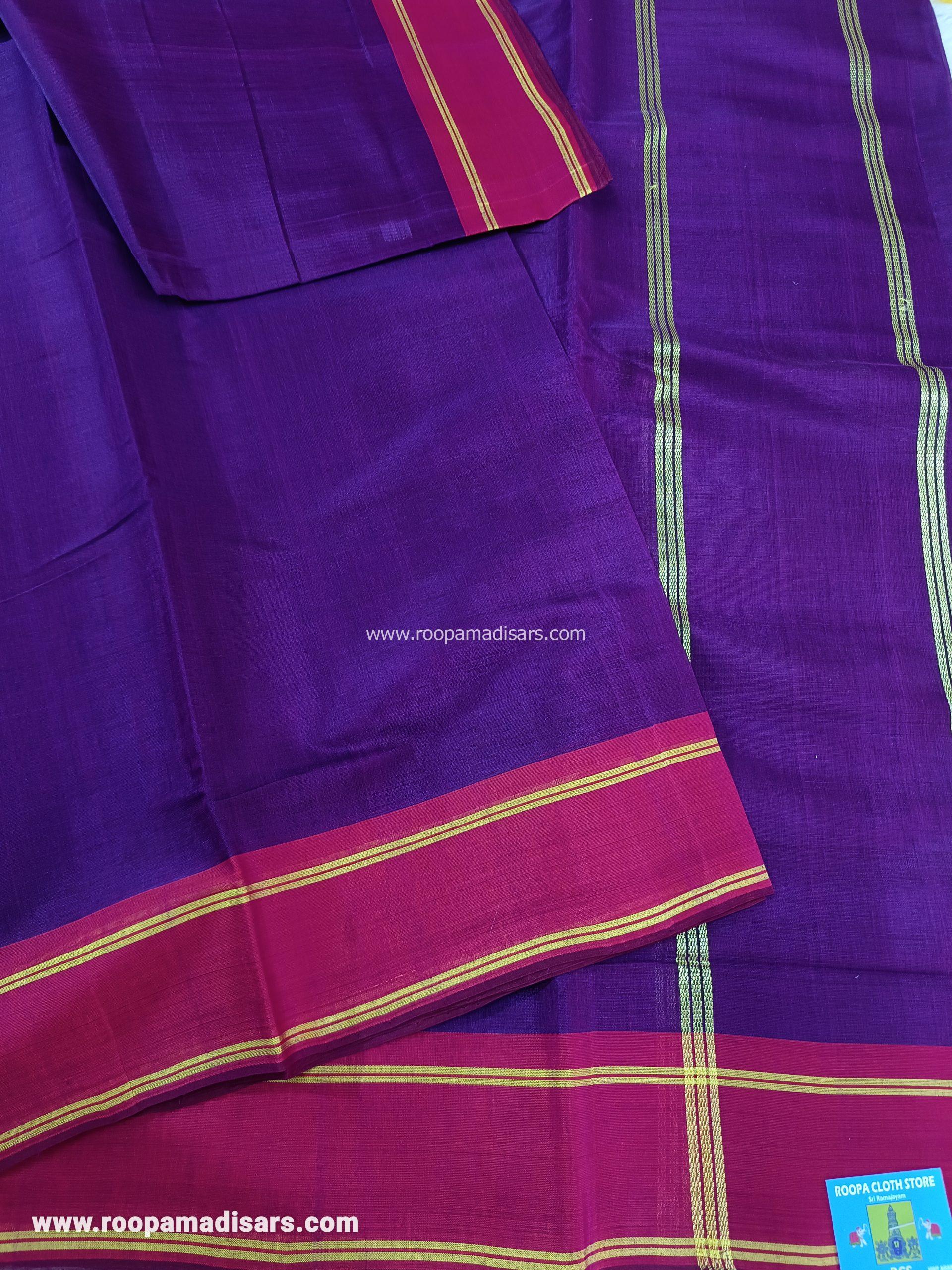 DEVENDRA SAREES -10 YARDS ORIGINAL DEVENDRA MADISAR SAREE WITHOUT BLOUSE PIECE - Image 2