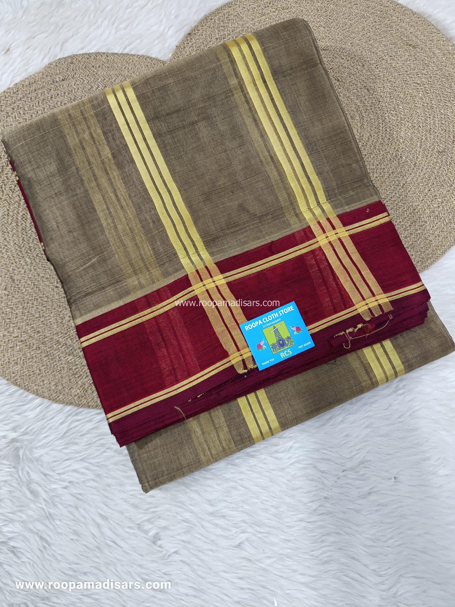 DEVENDRA SAREES -10.5 YARDS ORIGINAL DEVENDRA MADISAR SAREE WITHOUT BLOUSE PIECE