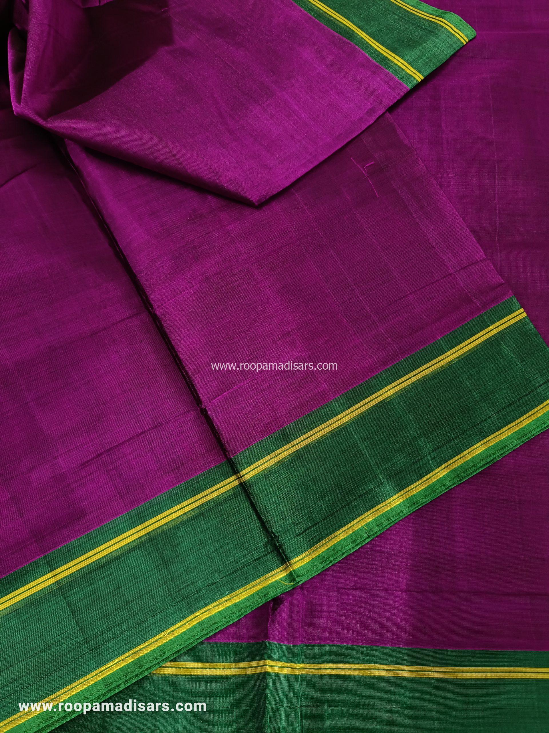 DEVENDRA SAREES -10.5 YARDS ORIGINAL DEVENDRA MADISAR SAREE WITHOUT BLOUSE PIECE - Image 2