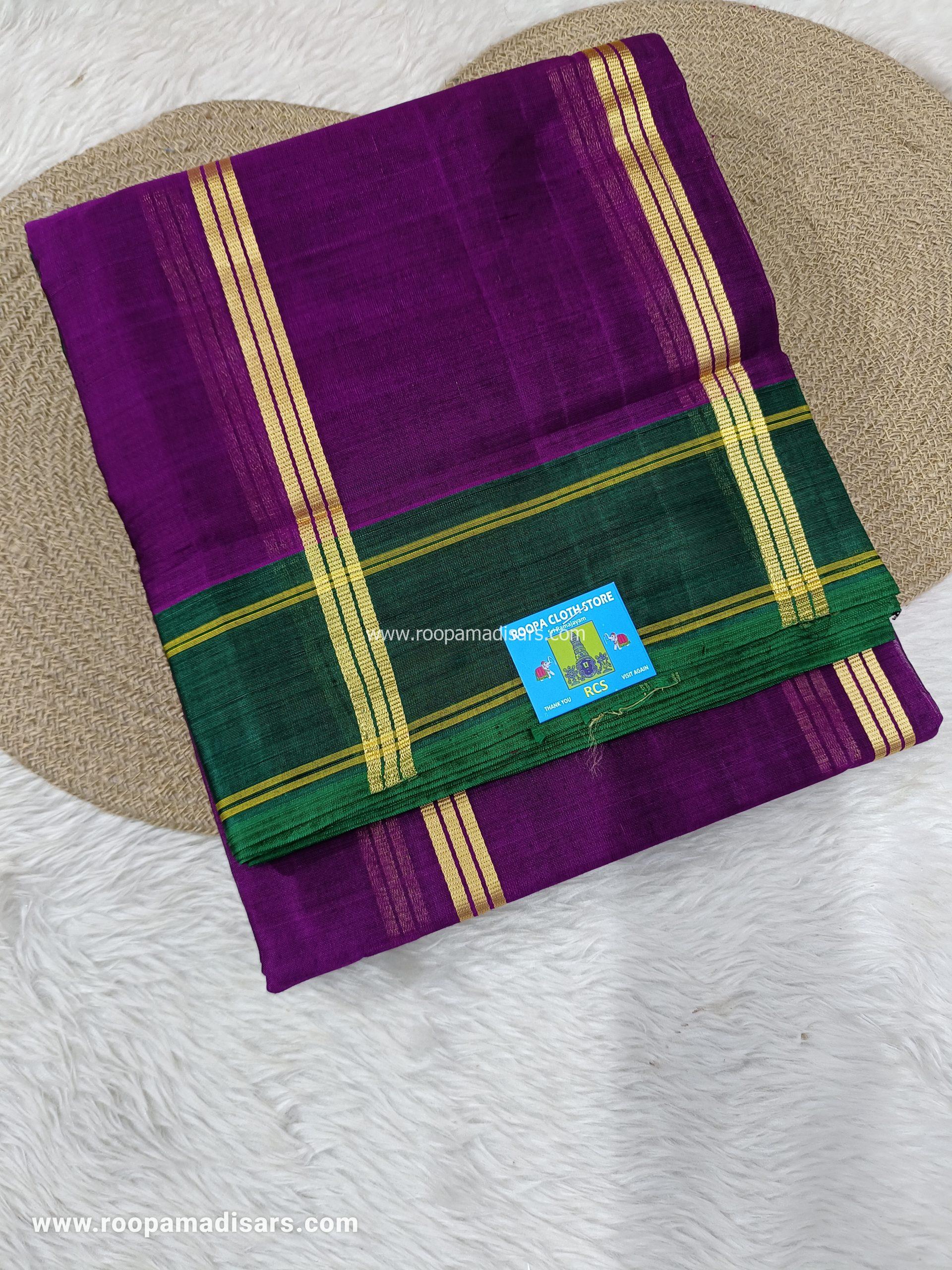 DEVENDRA SAREES -10.5 YARDS ORIGINAL DEVENDRA MADISAR SAREE WITHOUT BLOUSE PIECE