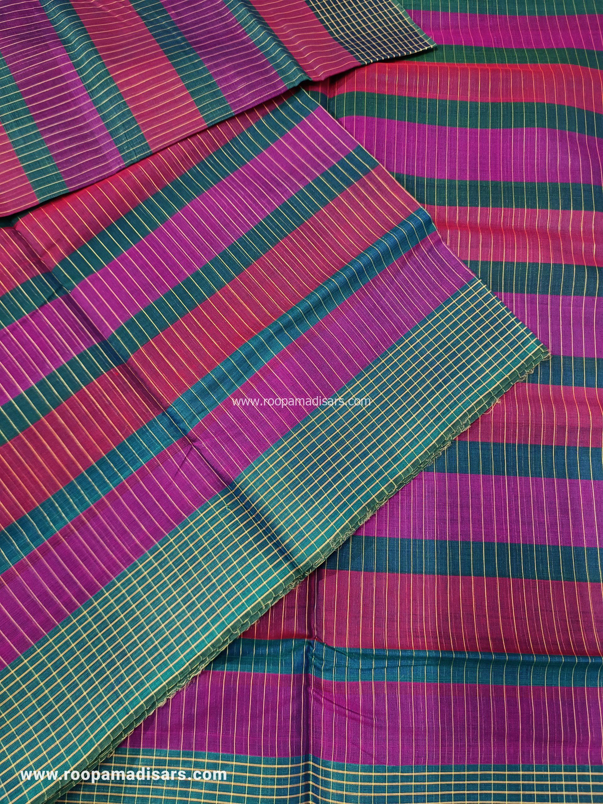 DEVENDRA SAREES -10 YARDS ORIGINAL DEVENDRA MADISAR SAREE WITHOUT BLOUSE PIECE - Image 2