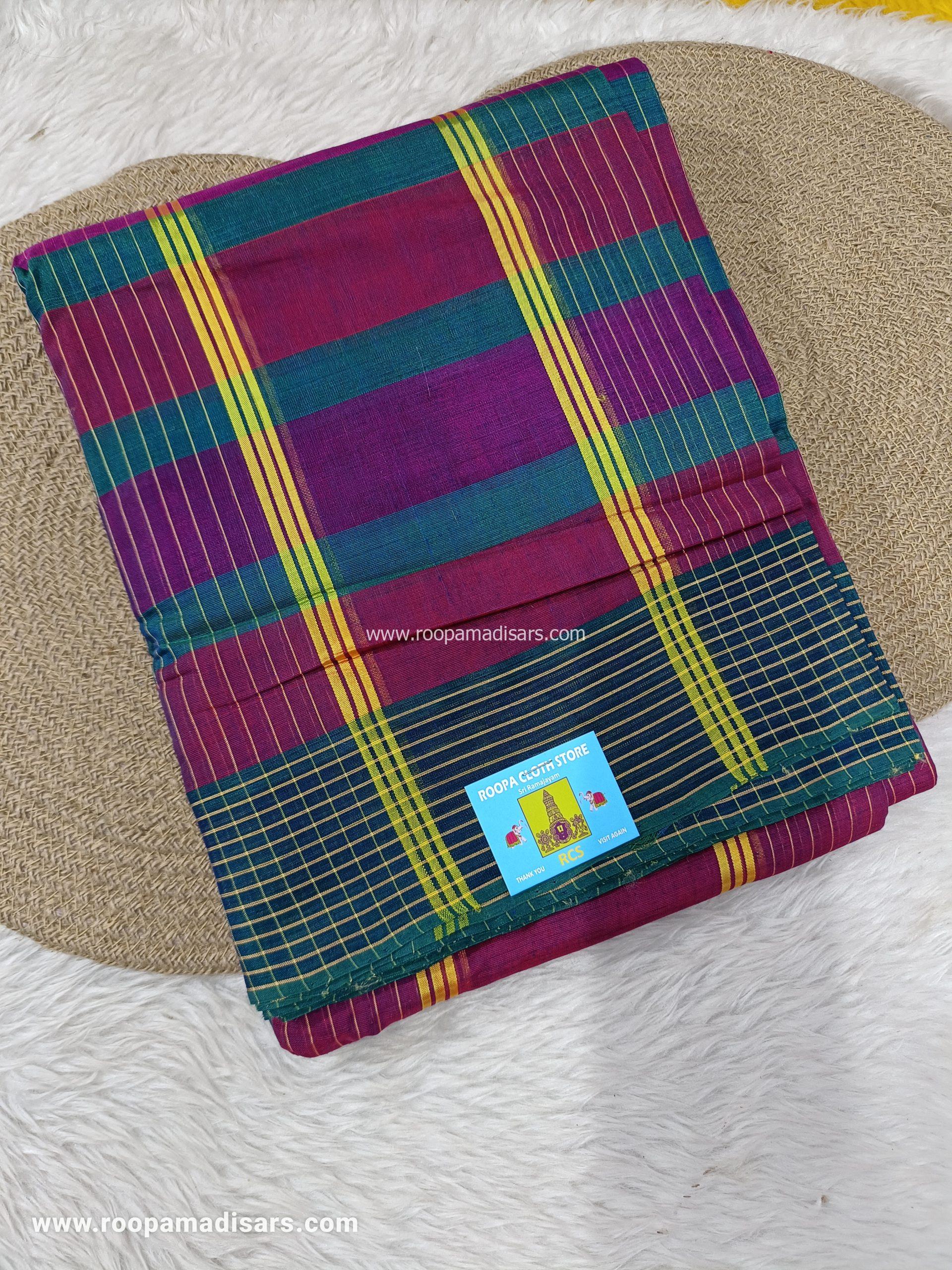 DEVENDRA SAREES -10 YARDS ORIGINAL DEVENDRA MADISAR SAREE WITHOUT BLOUSE PIECE