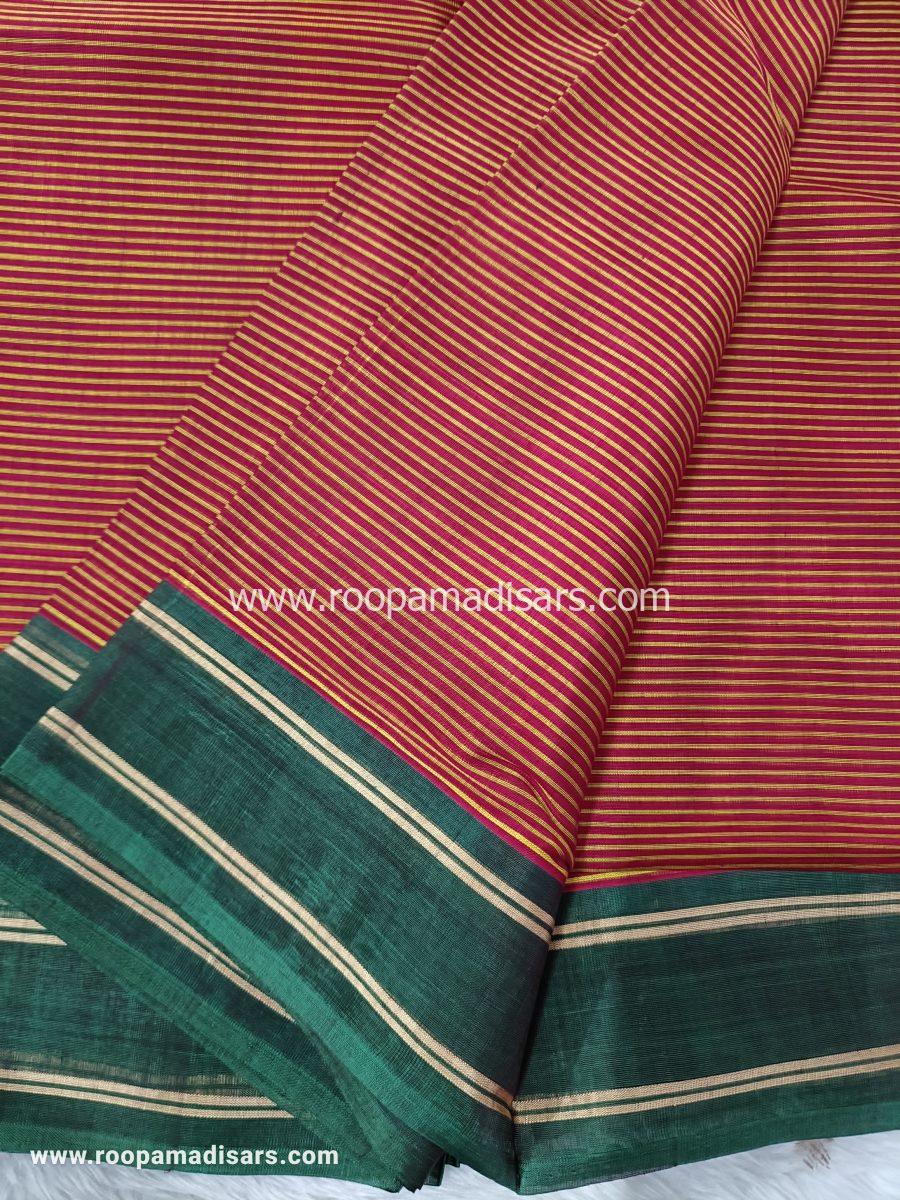 DEVENDRA SAREES -10 YARDS ORIGINAL DEVENDRA MADISAR SAREE WITHOUT BLOUSE PIECE - Image 2