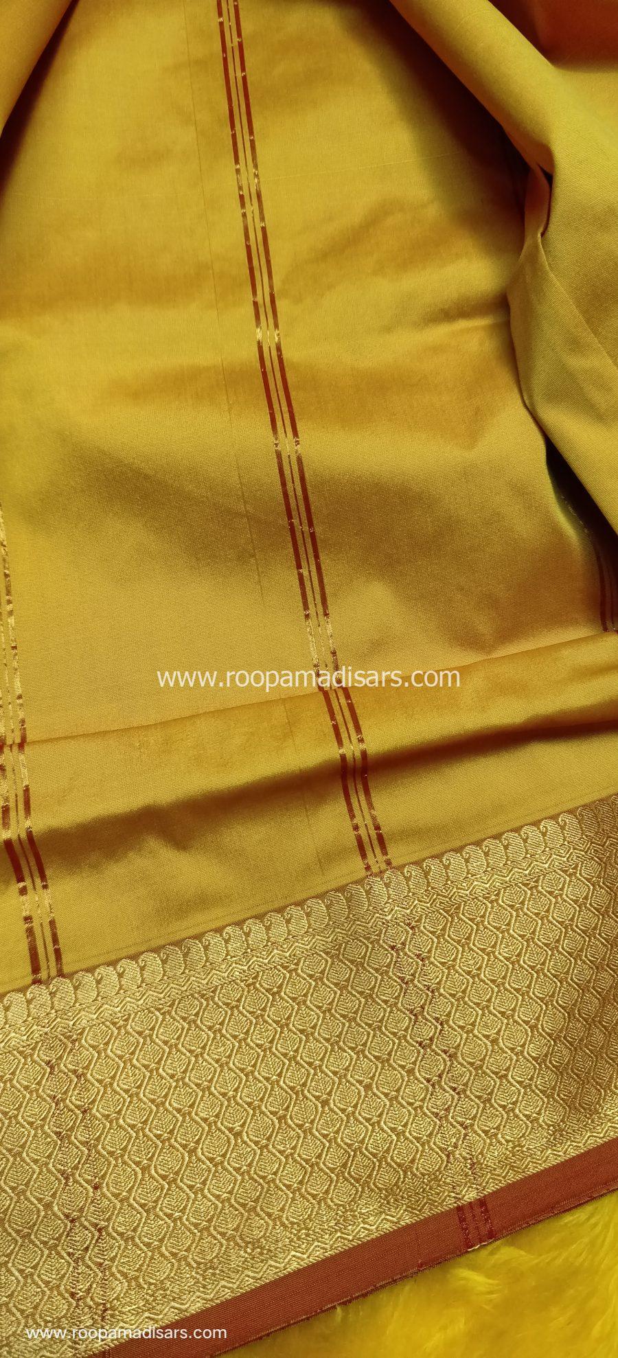 SALEM SILK MADISARS -10YARDS SALEM SILK MADISAR KORVAI BORDER WITHOUT BLOUSE PIECE - Image 2