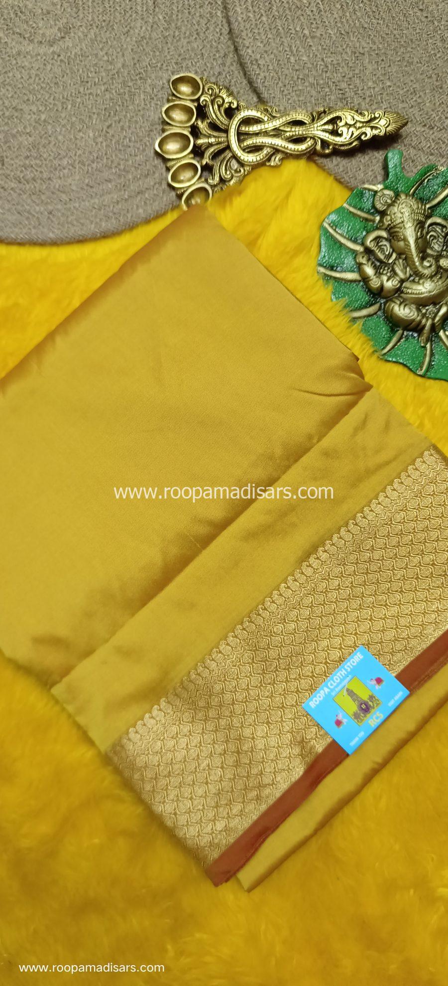 SALEM SILK MADISARS -10YARDS SALEM SILK MADISAR KORVAI BORDER WITHOUT BLOUSE PIECE