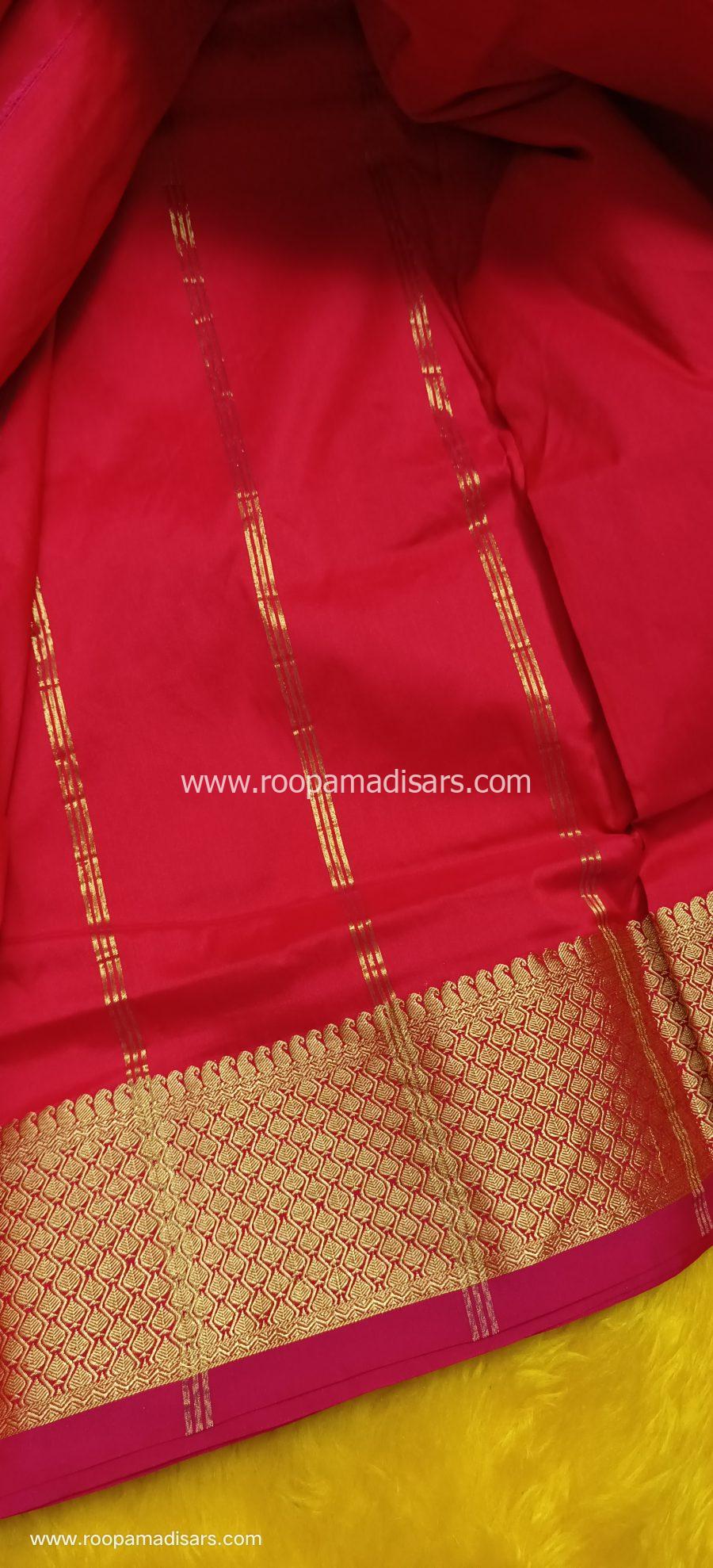 SALEM SILK MADISARS -10YARDS SALEM SILK MADISAR KORVAI BORDER WITHOUT BLOUSE PIECE - Image 2