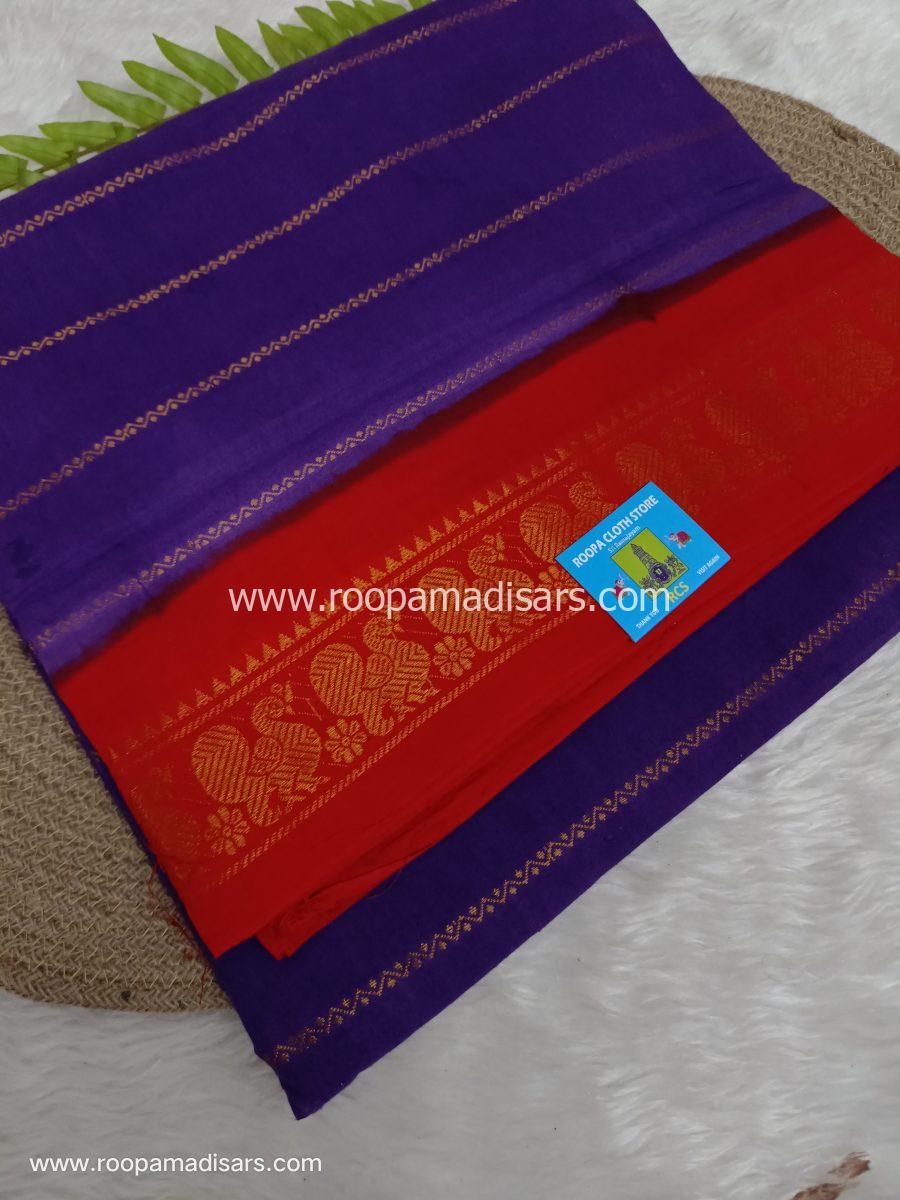 SUNGUDI SAREES -10.5YARDS MADISAR SAREE WITHOUT BLOUSE PIECE