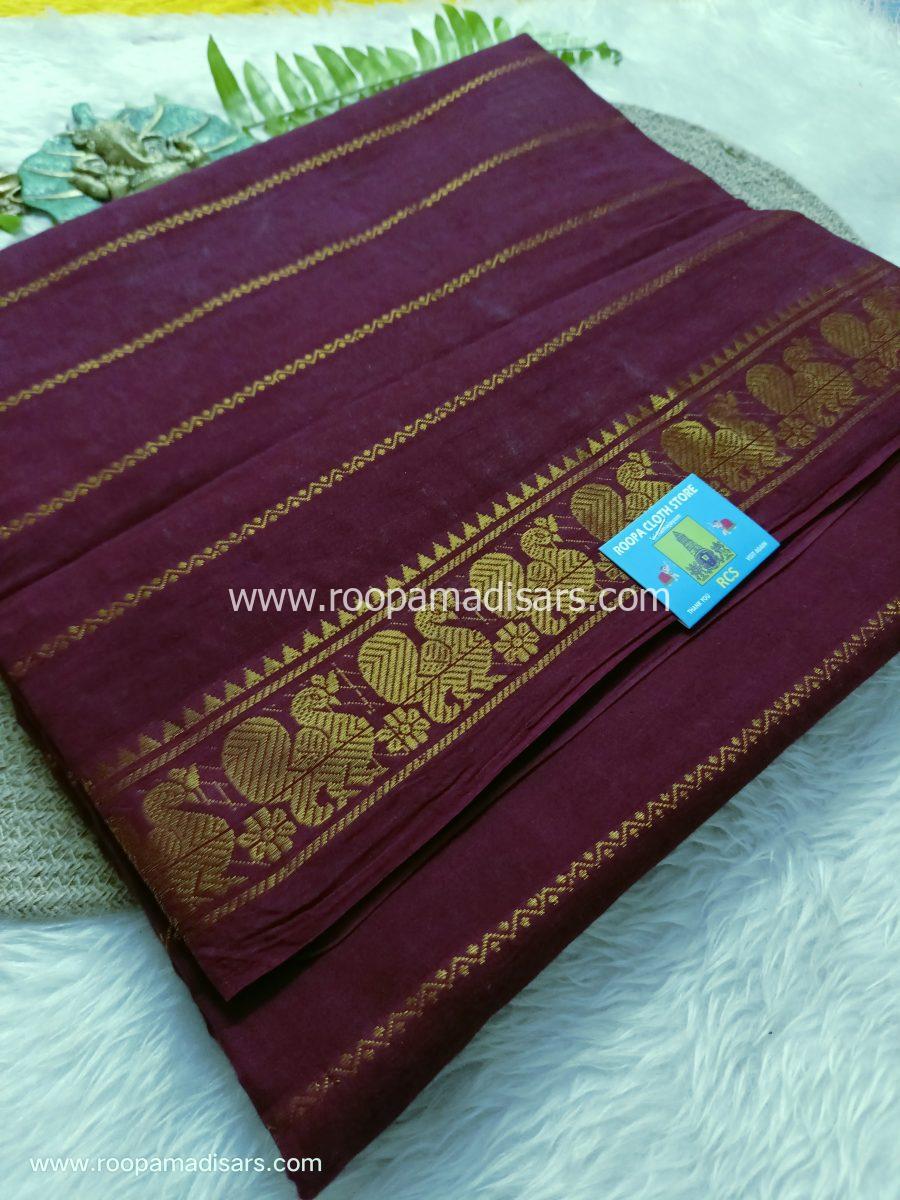 SUNGUDI SAREES -10.5YARDS MADISAR SAREE WITHOUT BLOUSE PIECE