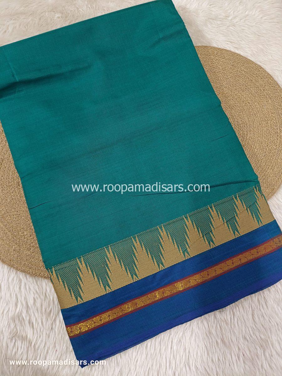 MADURAI COTTON SAREES -10YARDS COTTON MADISAR SAREE WITHOUT BLOUSE PIECE