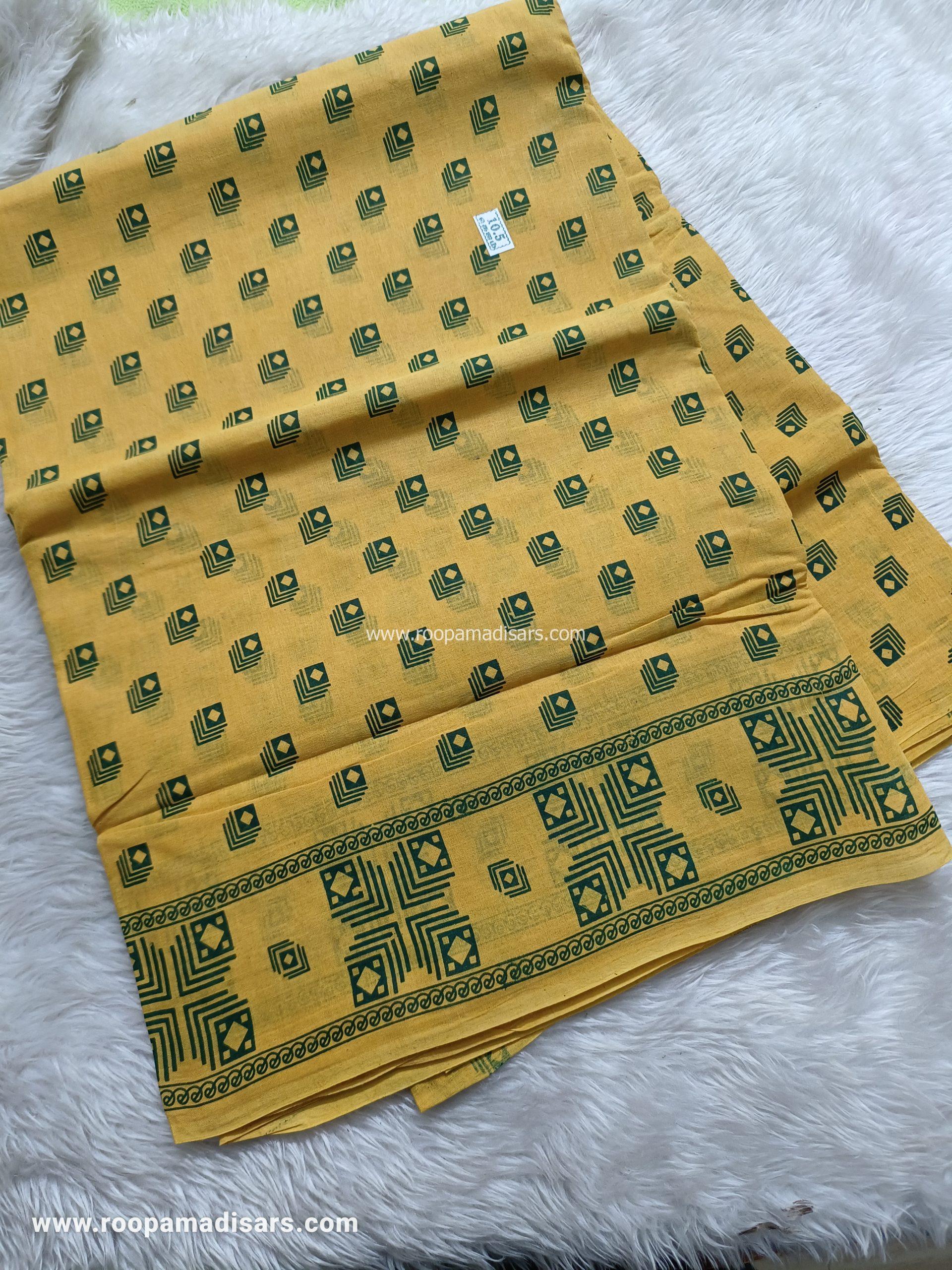 SUNGUDI SAREES -10.5YARDS MADISAR SAREE WITHOUT BLOUSE PIECE - Image 2