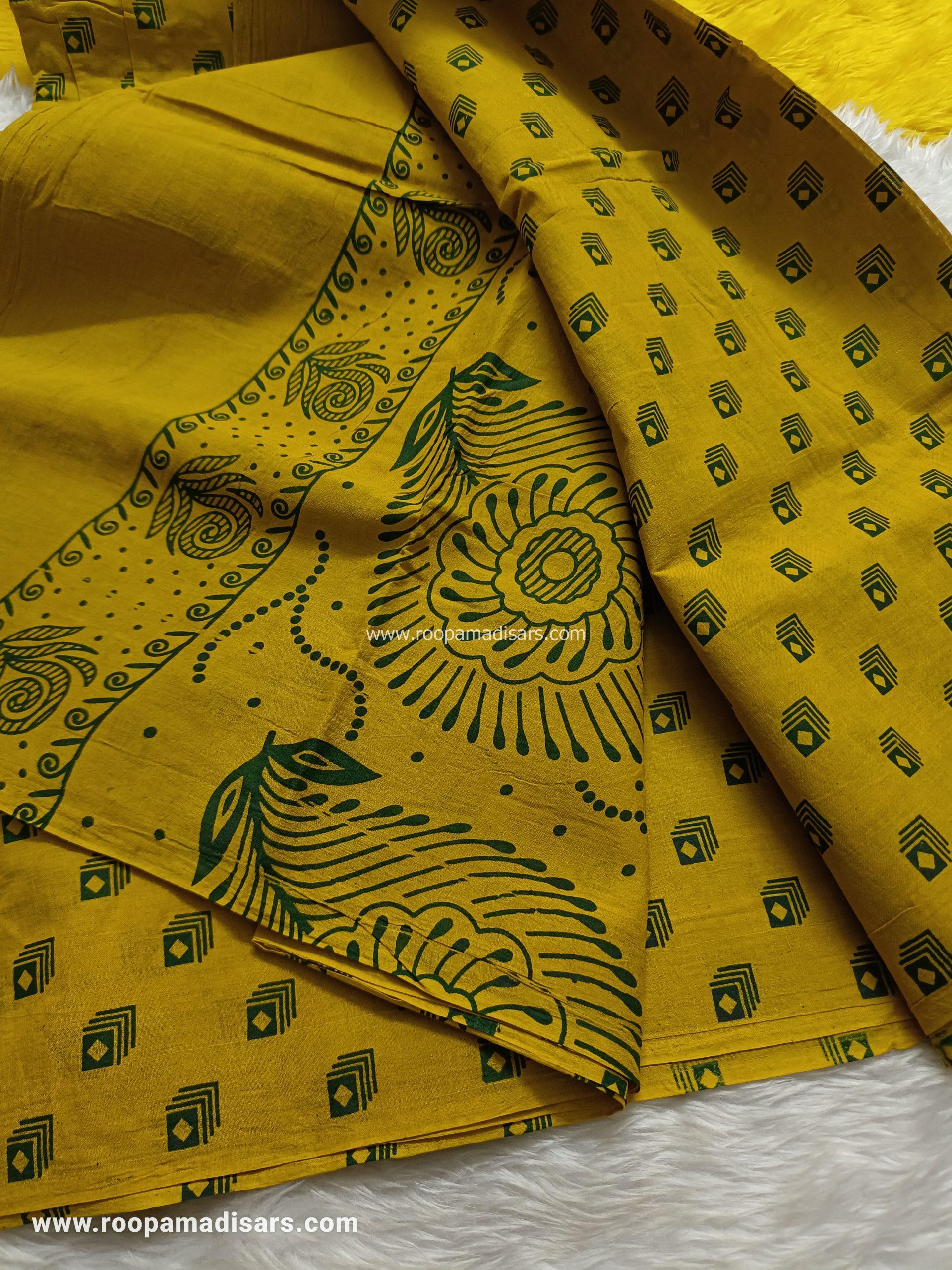 Readymade SUNGUDI SAREES -10.5YARDS MADISAR SAREE WITHOUT BLOUSE PIECE - Image 3