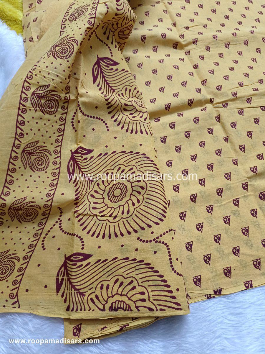 SUNGUDI SAREES -10.5YARDS MADISAR SAREE WITHOUT BLOUSE PIECE - Image 2