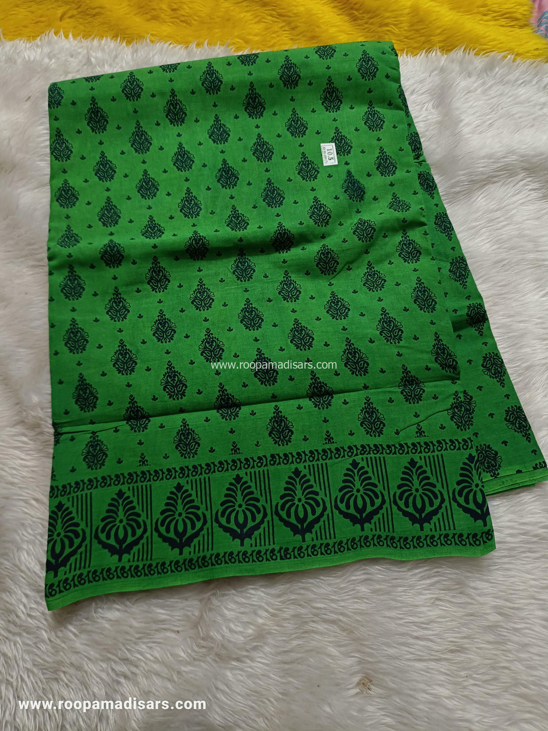 SUNGUDI SAREES -10.5YARDS MADISAR SAREE WITHOUT BLOUSE PIECE
