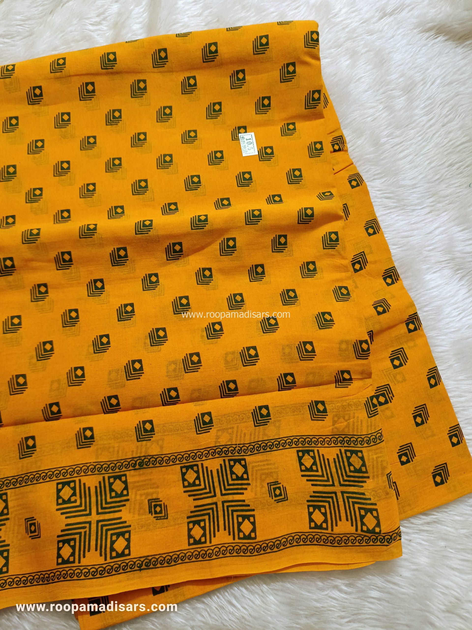 SUNGUDI SAREES -10.5YARDS MADISAR SAREE WITHOUT BLOUSE PIECE - Image 2