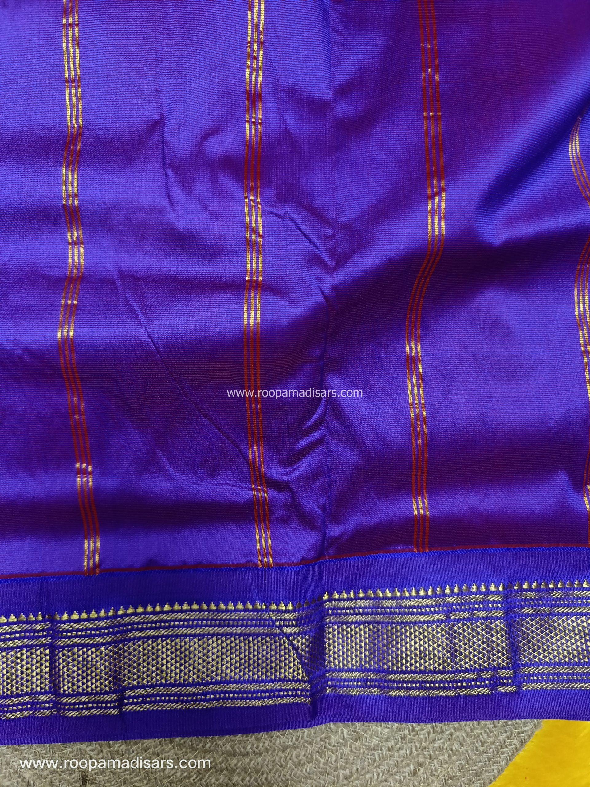 BUTTER SILK MADISARS -10YARDS BUTTER SILK MADISAR KORVAI BORDER WITHOUT BLOUSE PIECE - Image 2