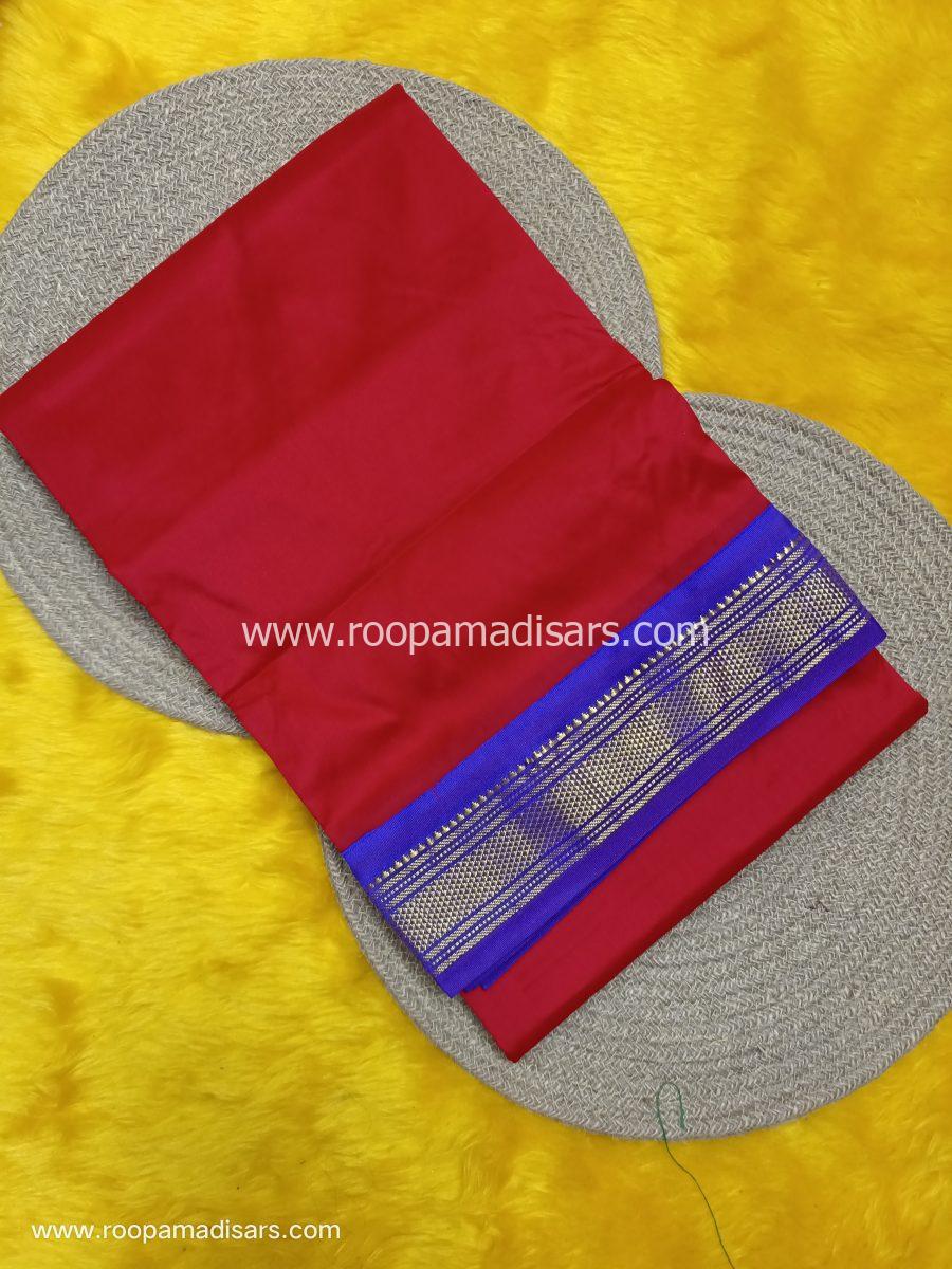 BUTTER SILK MADISARS -10YARDS BUTTER SILK MADISAR KORVAI BORDER WITHOUT BLOUSE PIECE