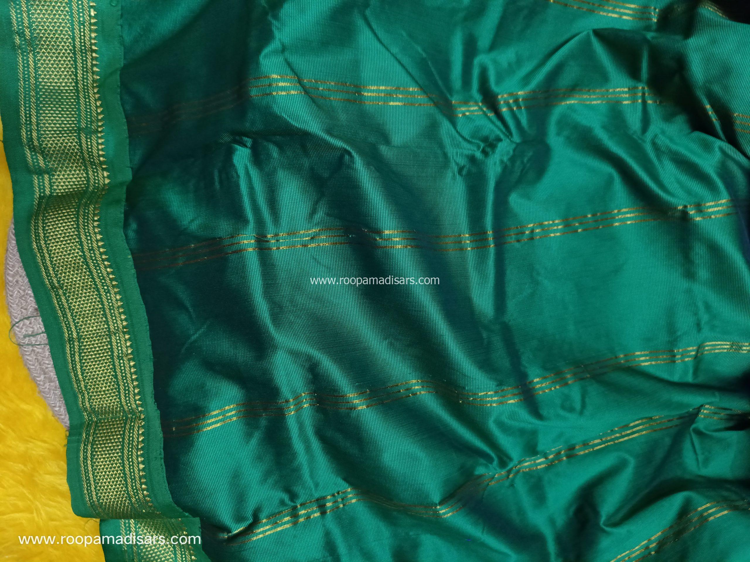 BUTTER SILK MADISARS -10YARDS BUTTER SILK MADISAR KORVAI BORDER WITHOUT BLOUSE PIECE - Image 2