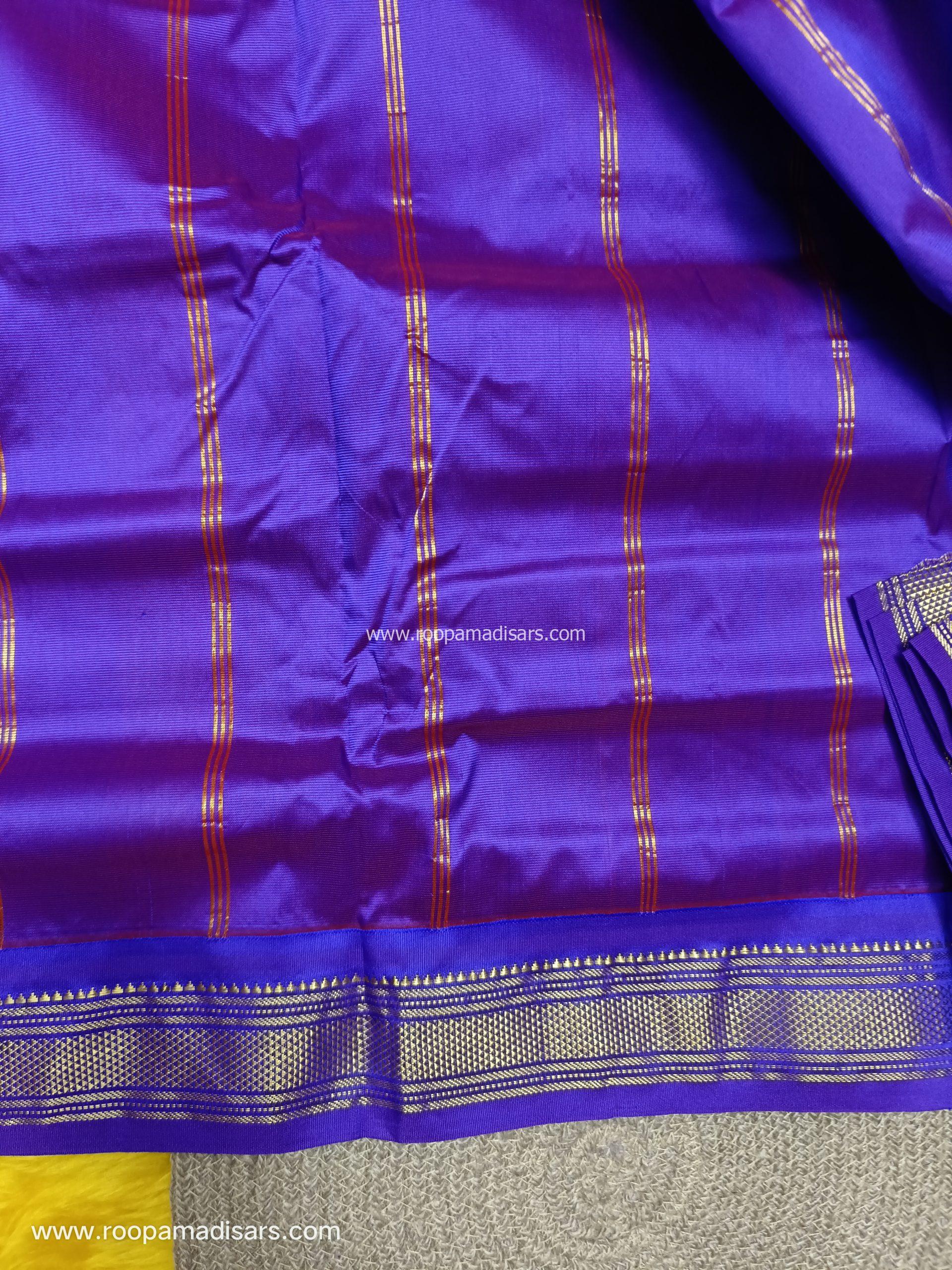 BUTTER SILK MADISARS -10YARDS BUTTER SILK MADISAR KORVAI BORDER WITHOUT BLOUSE PIECE - Image 2