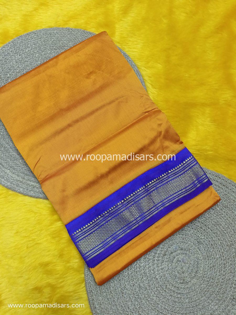 BUTTER SILK MADISARS -10YARDS BUTTER SILK MADISAR KORVAI BORDER WITHOUT BLOUSE PIECE