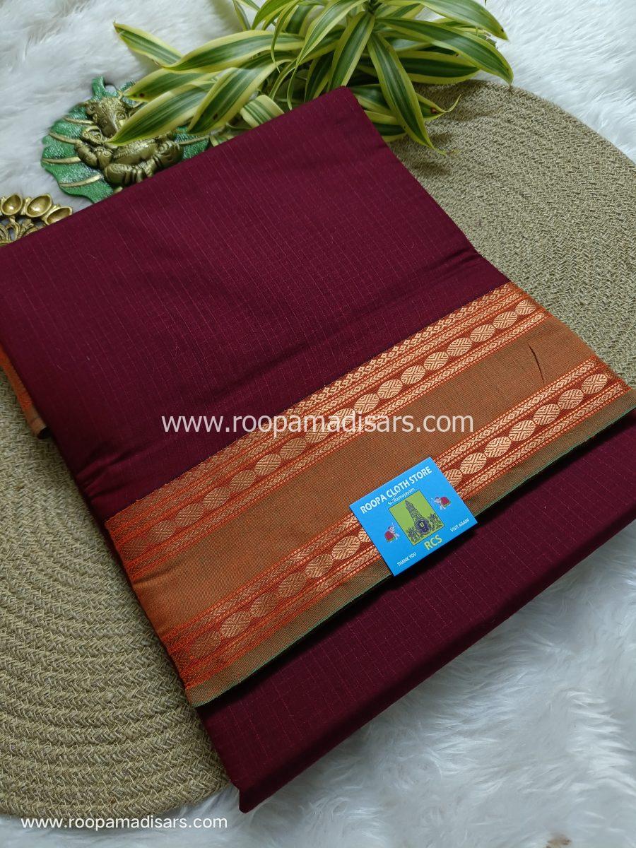 KANCHI SEMI SILK -10.5 YARDS KANCHI SILK KORVAI MADISAR SAREE WITHOUT BLOUSE PIECE