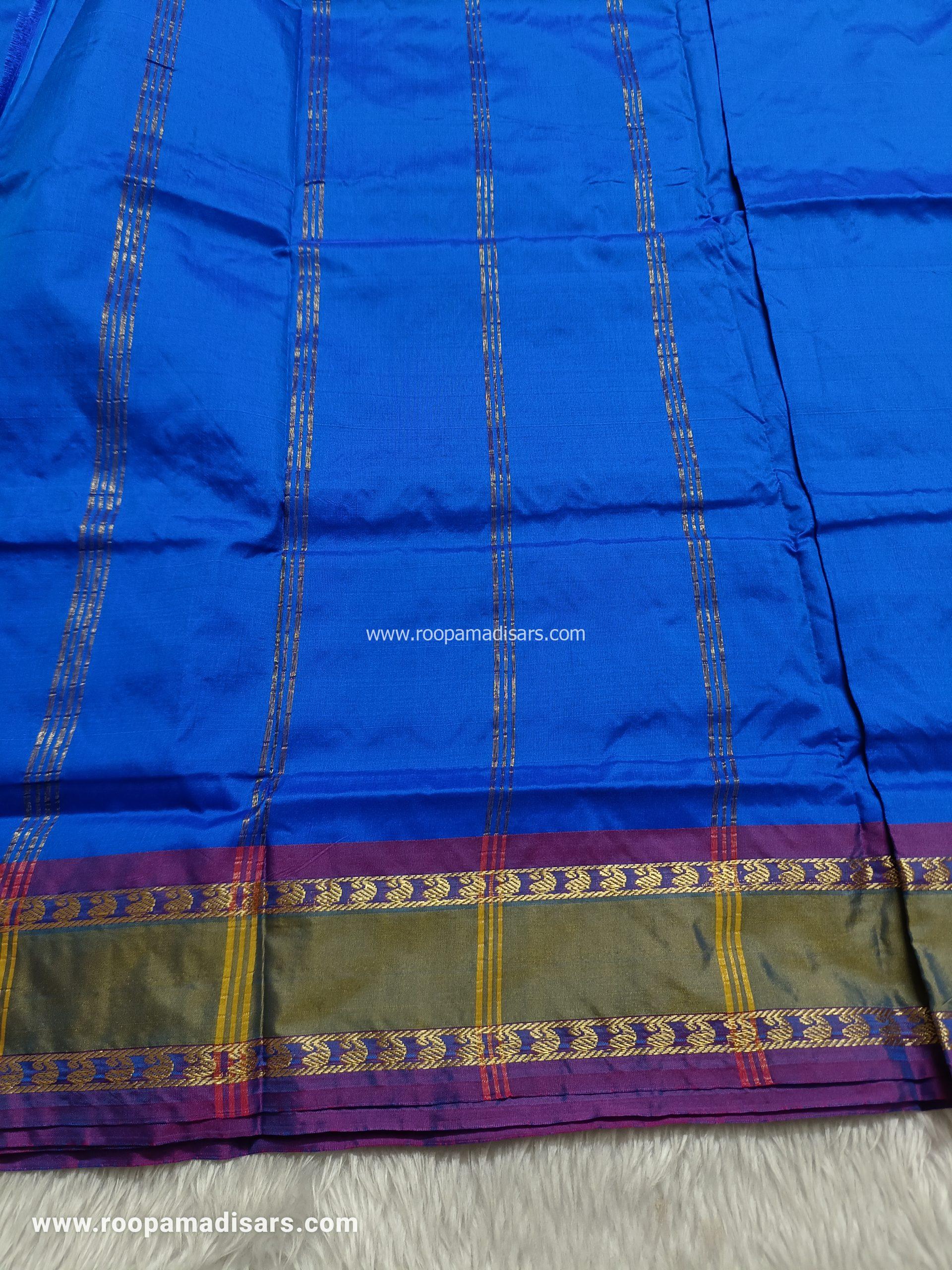 SALEM SILK MADISARS -10YARDS SALEM SILK MADISAR KORVAI BORDER WITHOUT BLOUSE PIECE - Image 2