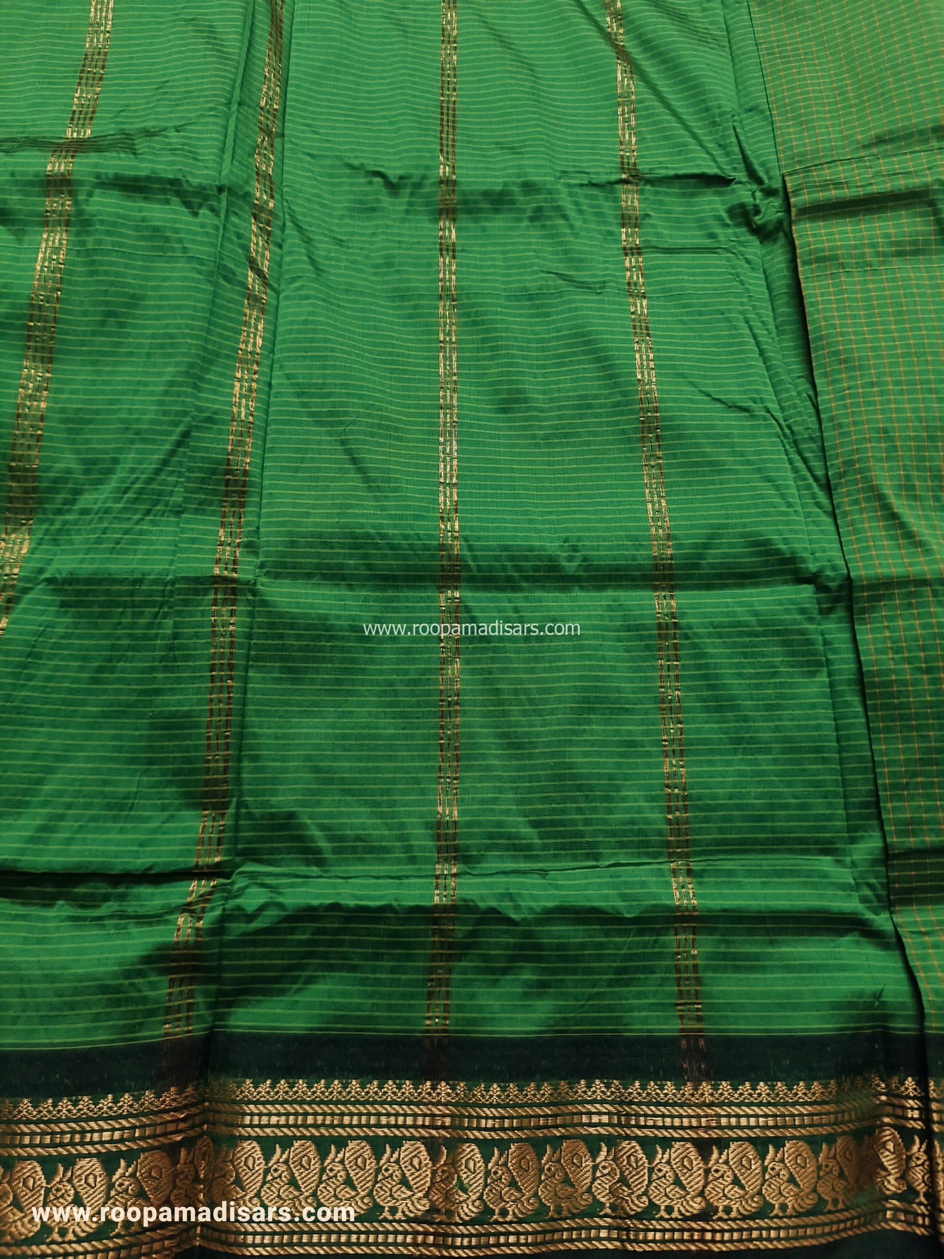 SALEM SILK MADISARS -10YARDS SALEM SILK MADISAR KORVAI BORDER WITHOUT BLOUSE PIECE - Image 2